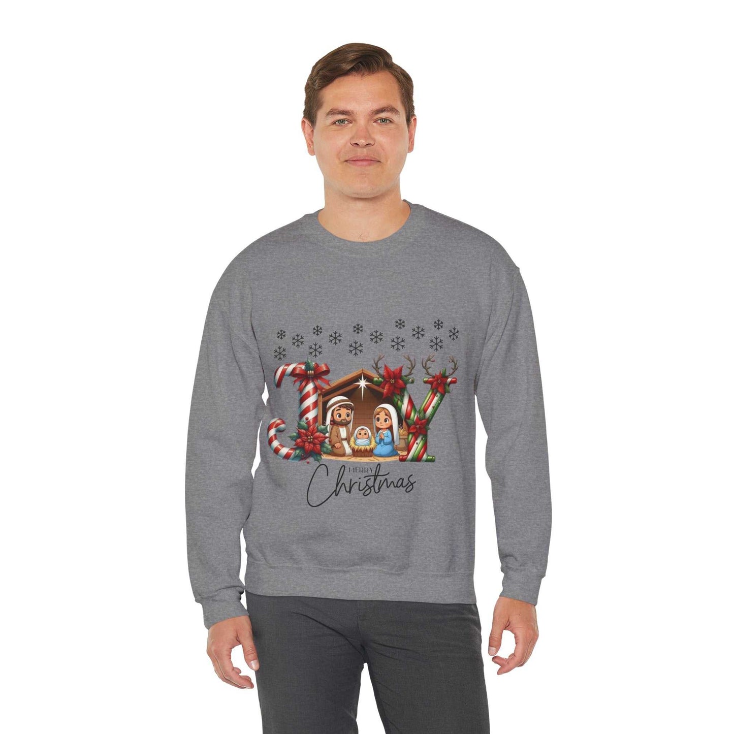Joy To The World Sweatshirt, Christmas Baby Jesus Gift, Cute Jesus Sweatshirt