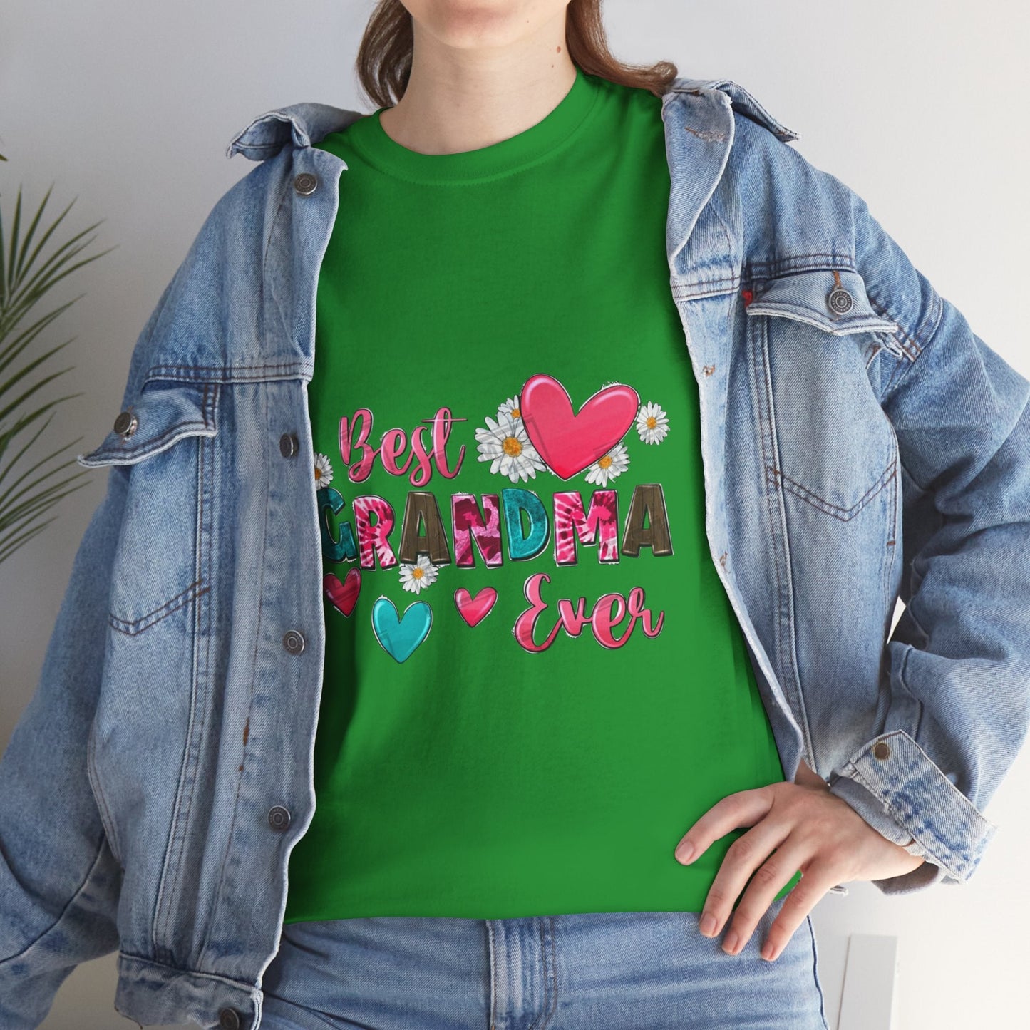 Best Grandma Ever Unisex Heavy Cotton Tee - Perfect Gift for Grandmothers