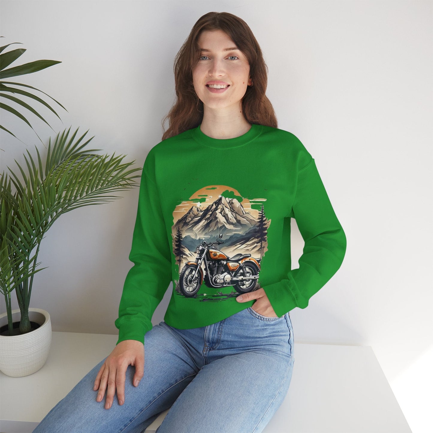 Adventure Awaits Motorcycle Sweatshirt, Retro Vintage Gift