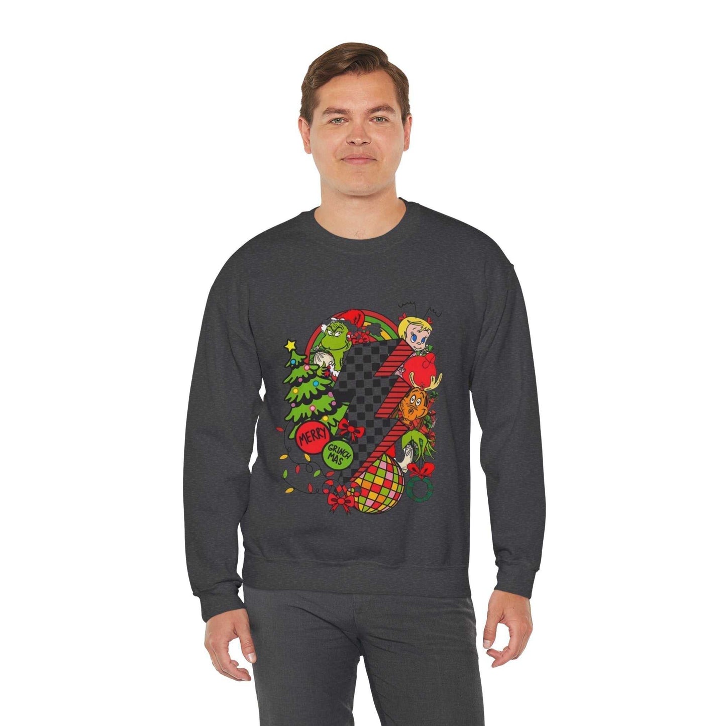 Merry Grinchmas Sweatshirt, Disco Christmas Gift
