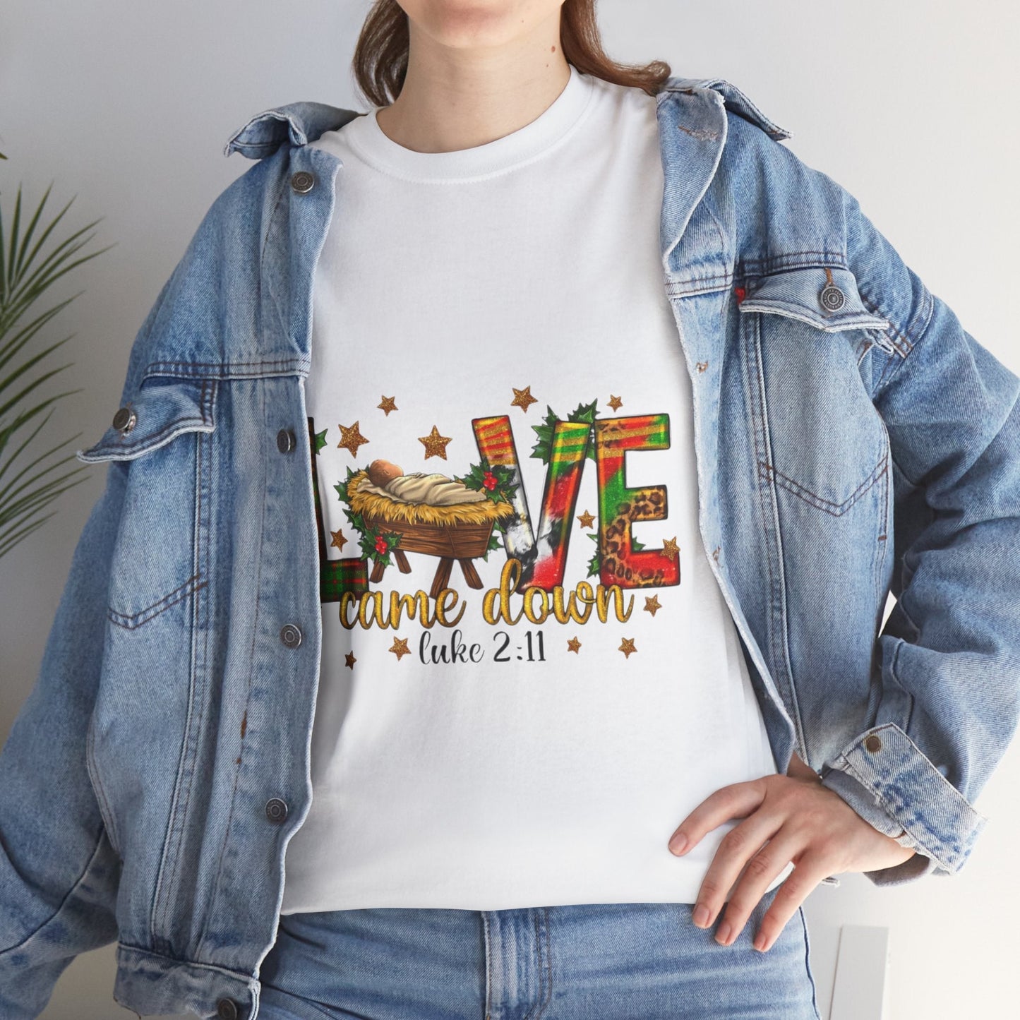 Love Came Down Christmas Shirt, Jesus Christian Gift