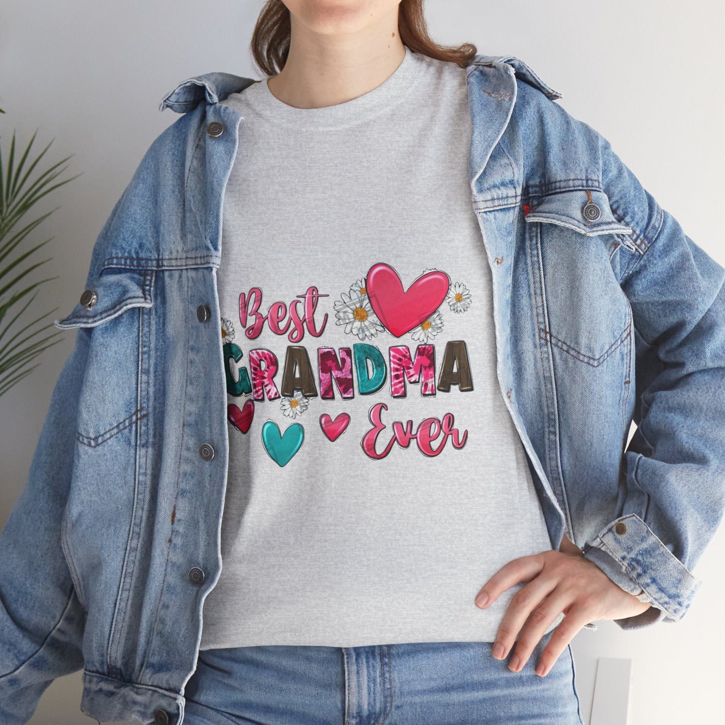 Best Grandma Ever Unisex Heavy Cotton Tee - Perfect Gift for Grandmothers