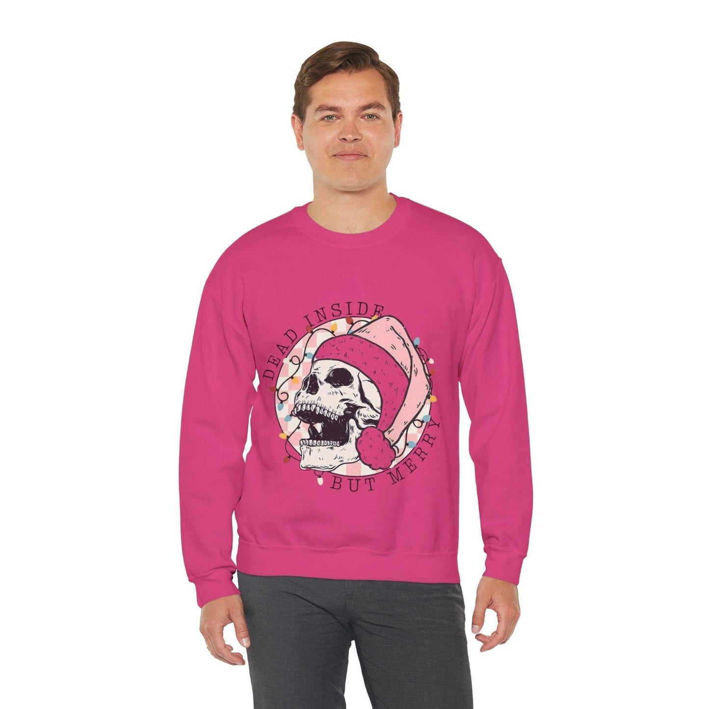 Dead Inside Skeleton Christmas Sweatshirt, Holiday Skeleton Gift