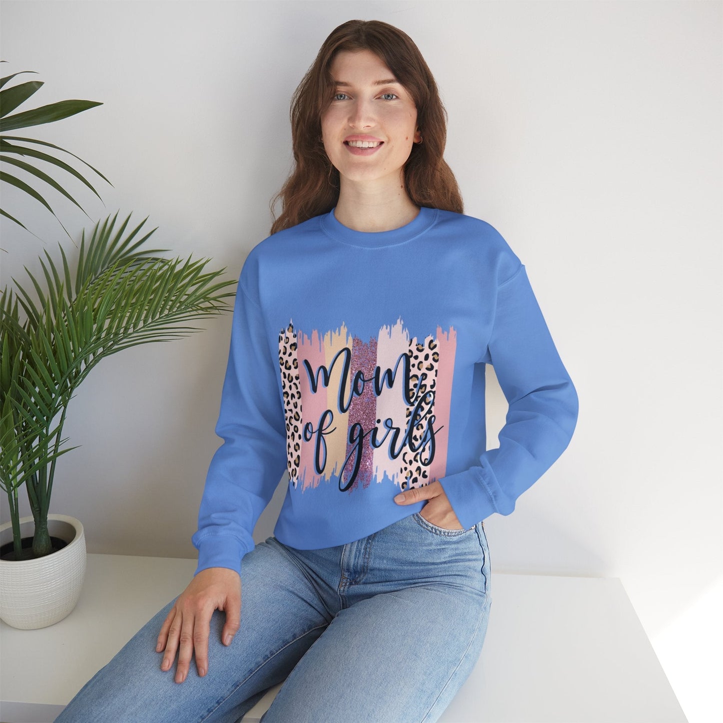 Mom of Girls Crewneck Sweatshirt - Stylish & Comfy Gift for Moms
