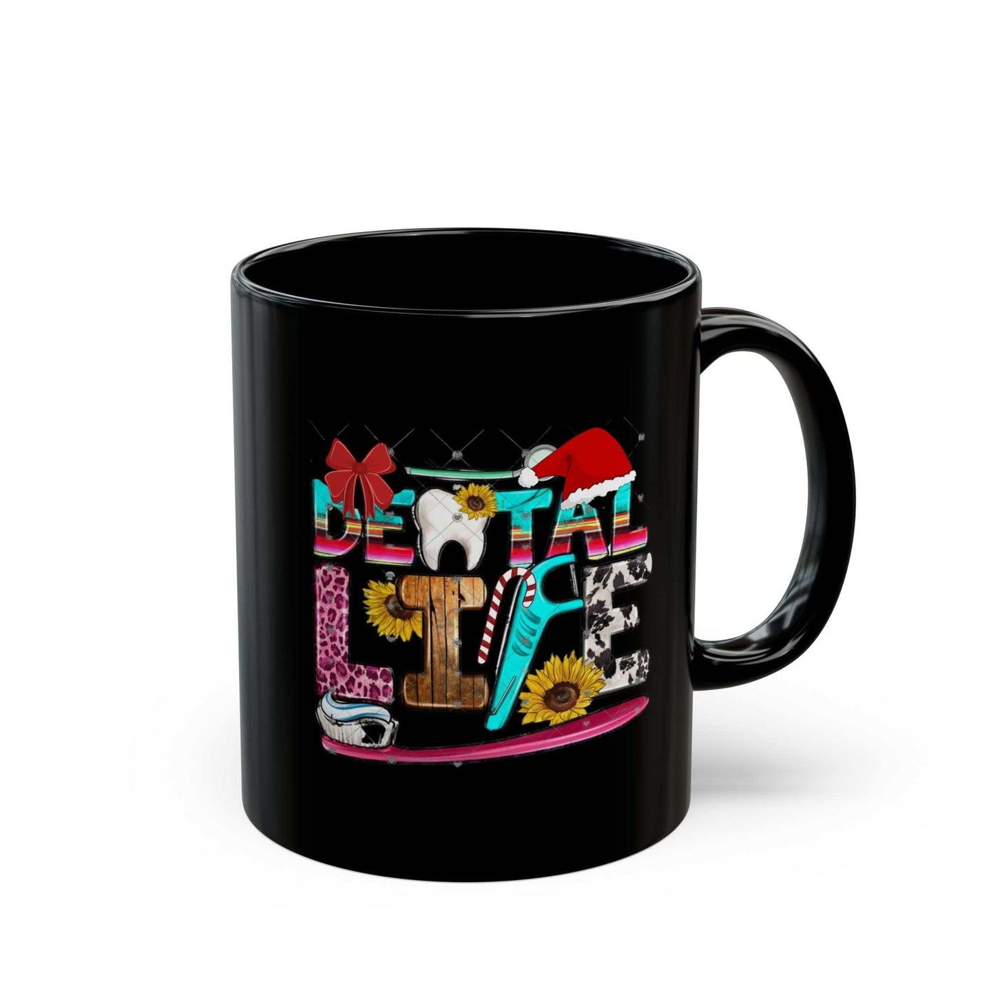 Christmas Dental Life Mugs, Christmas Dentist Gift