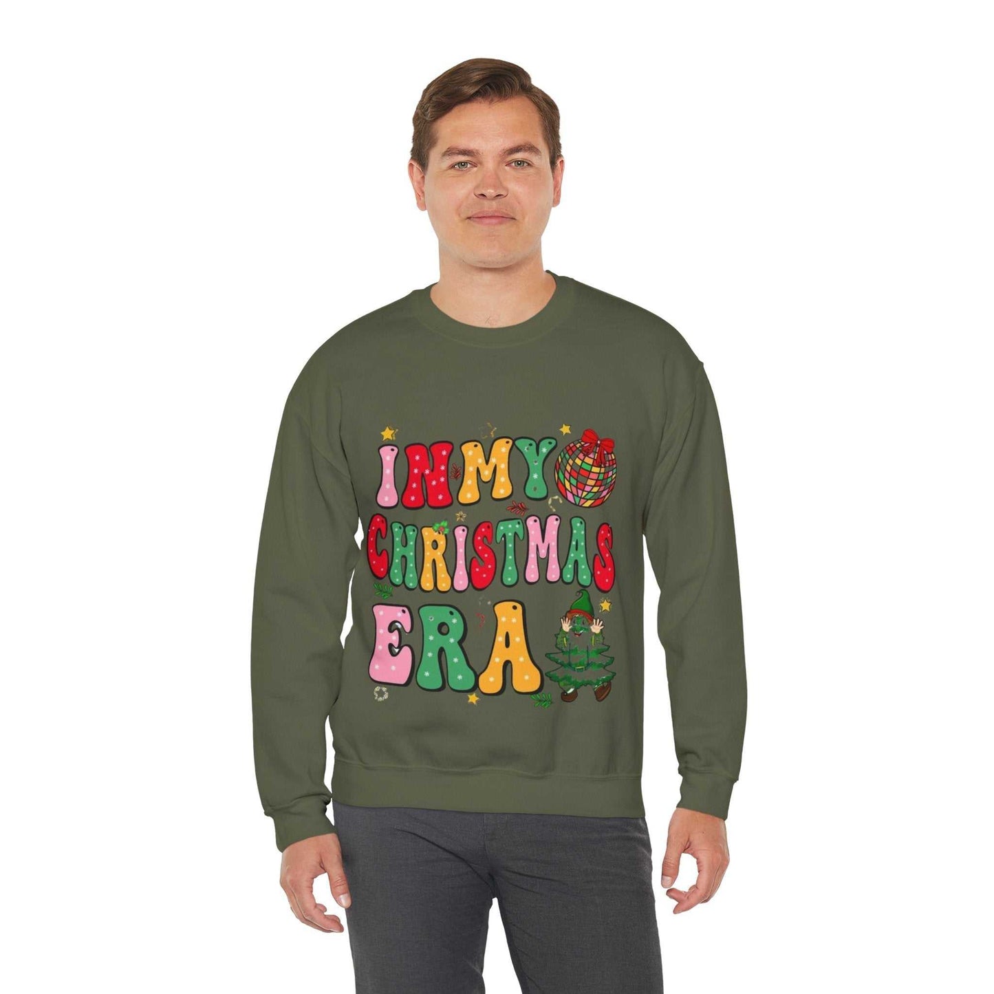In My Christmas Era Sweatshirt, Retro Christmas Gift, Cozy Christmas Sweatshirt