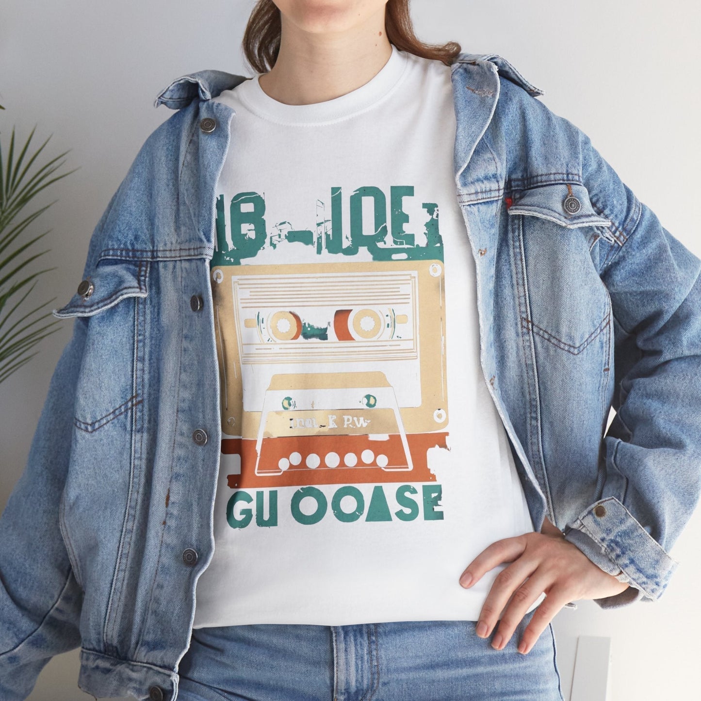 Retro Cassette Unisex Heavy Cotton Tee – Nostalgic Music Apparel