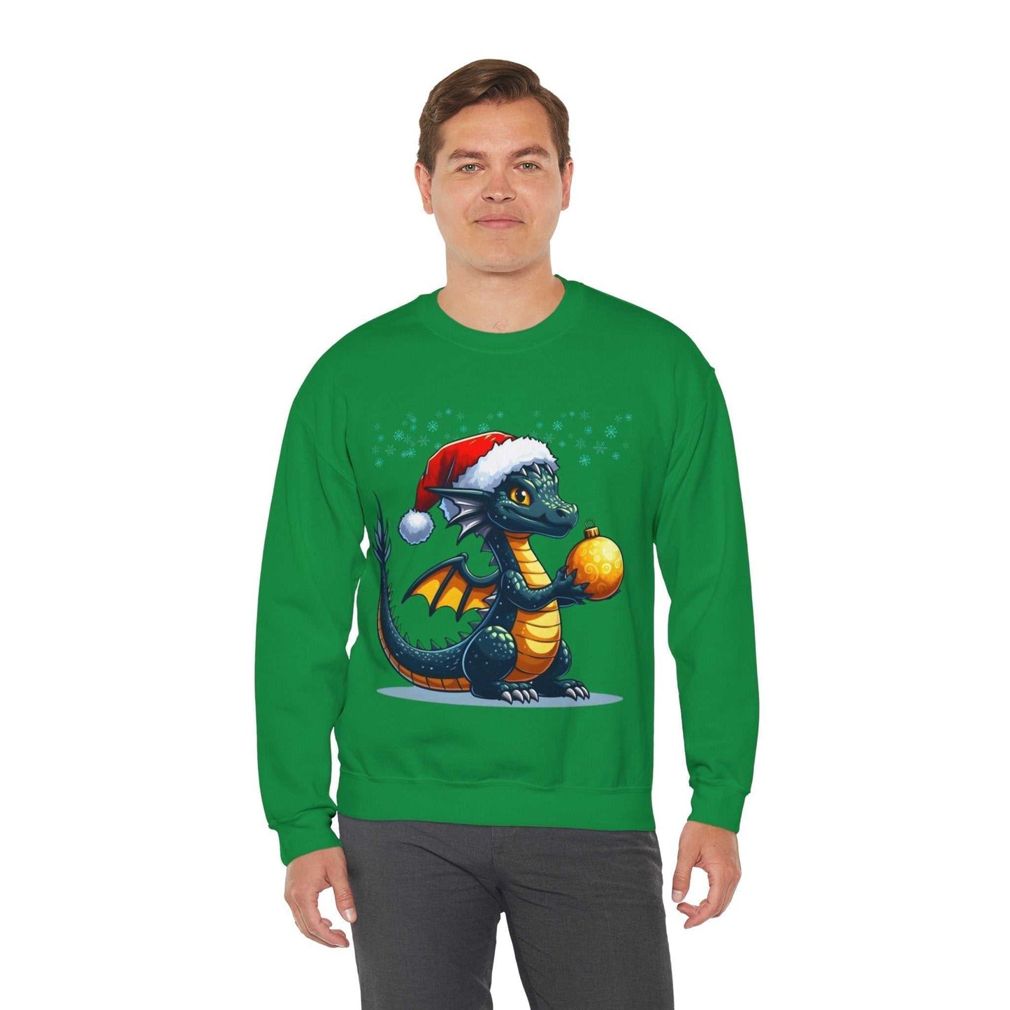 Dinosaur Christmas Sweatshirt, Funny Christmas Dinosaur Gift