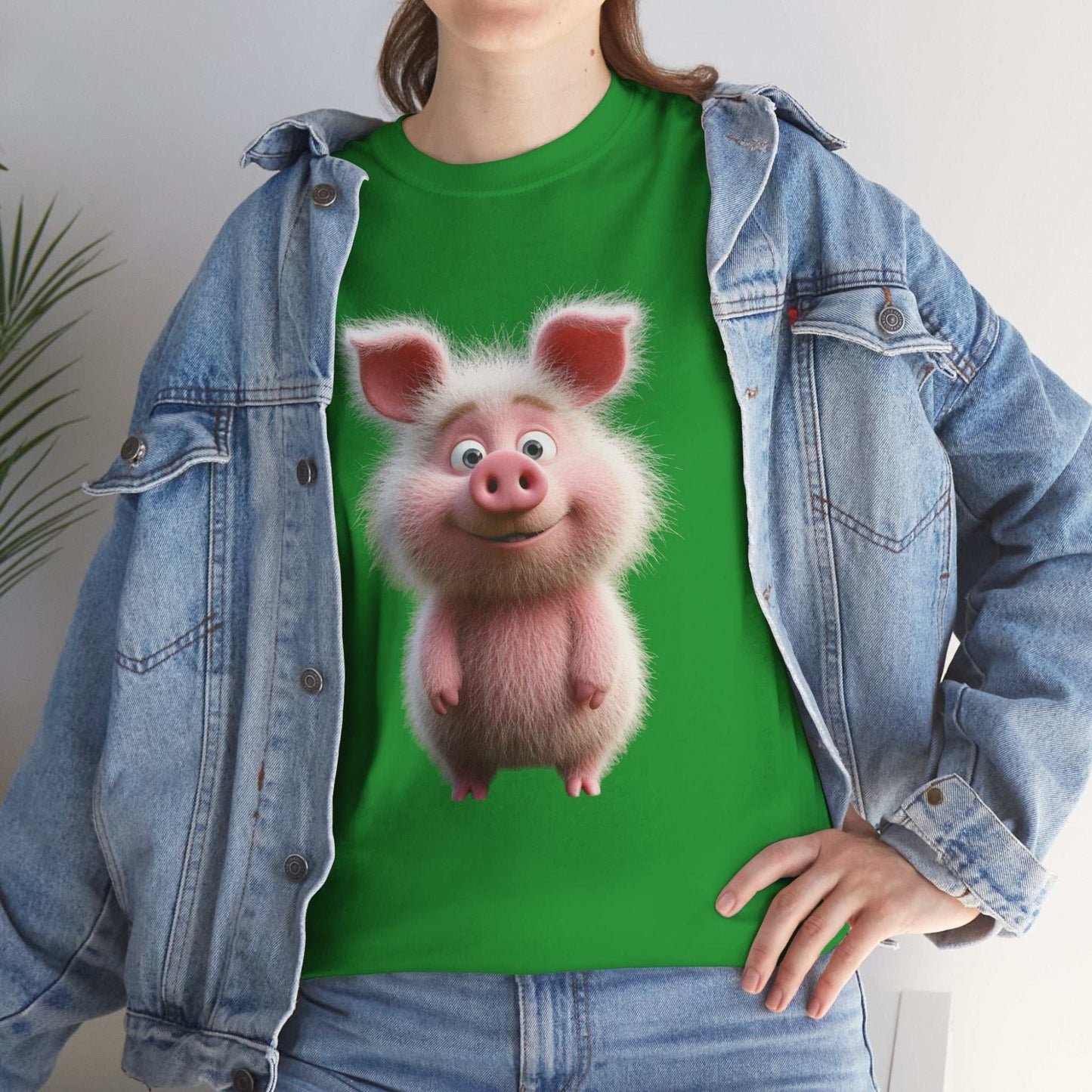 Cute pig t-shirt for animal lovers - Fun Gift for Animal Lovers, Casual Wear Pig