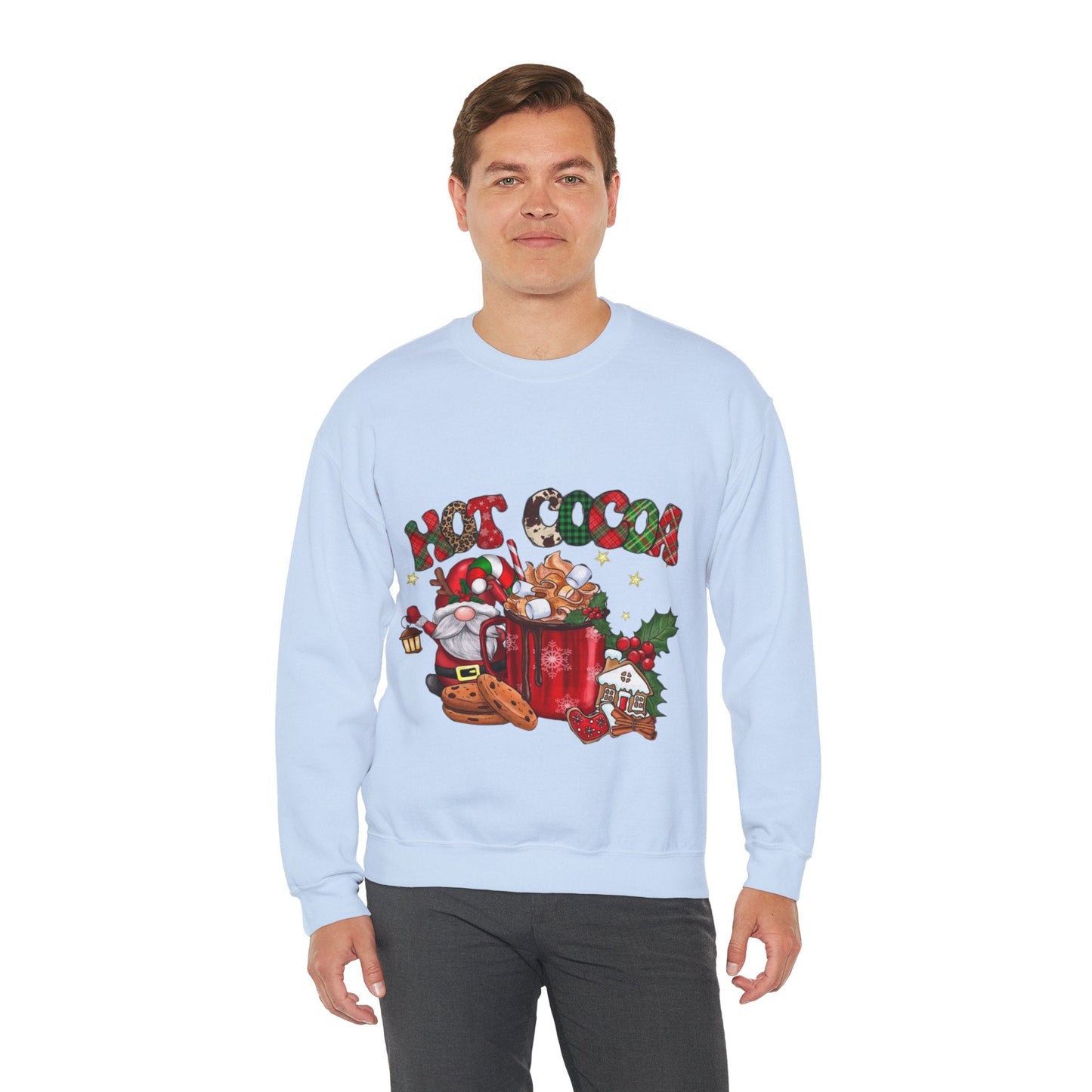 Hot Cocoa Christmas Movies Sweatshirt, Gnome Christmas Gift