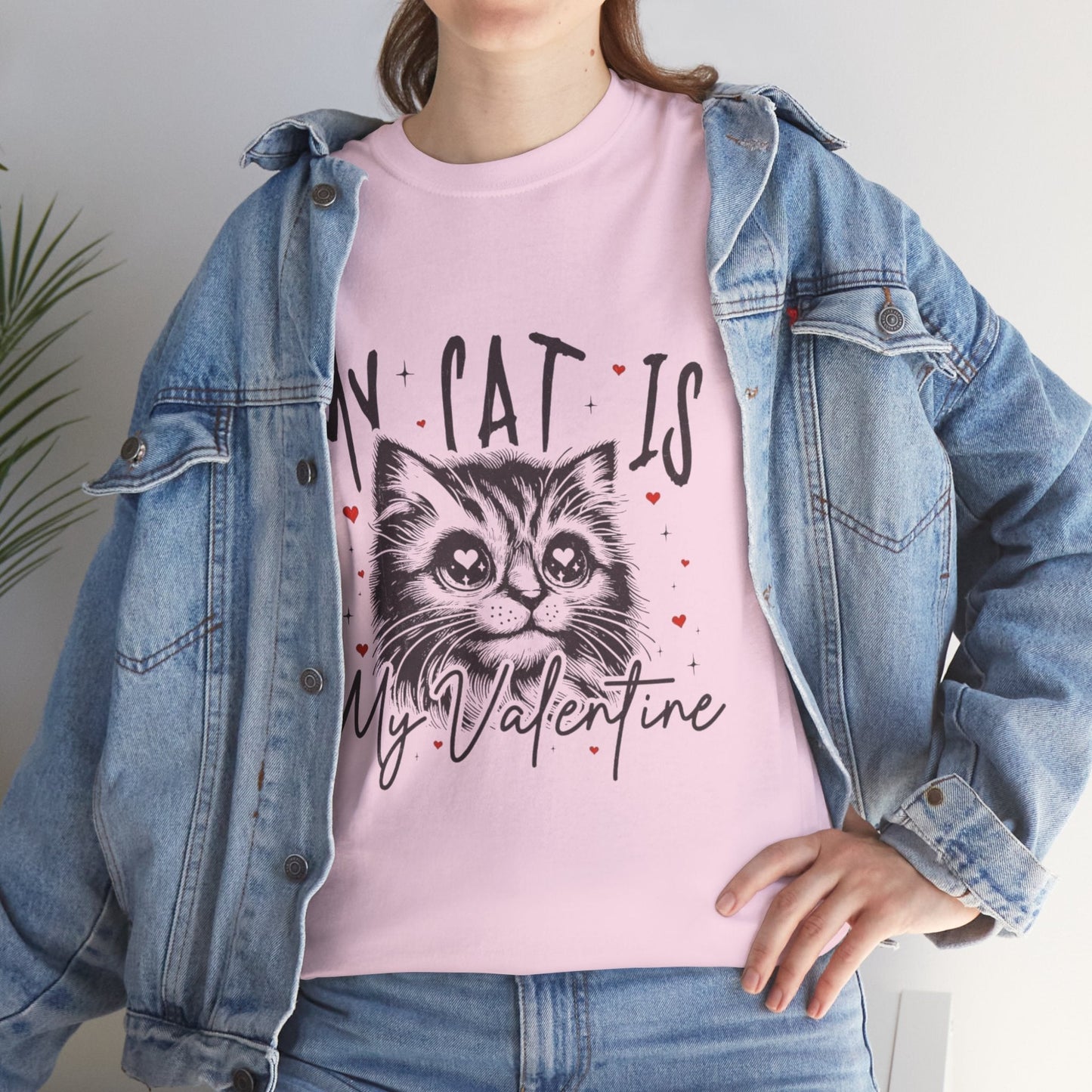 My Cat Is My Valentine T-Shirt, Gift for Cat Mom