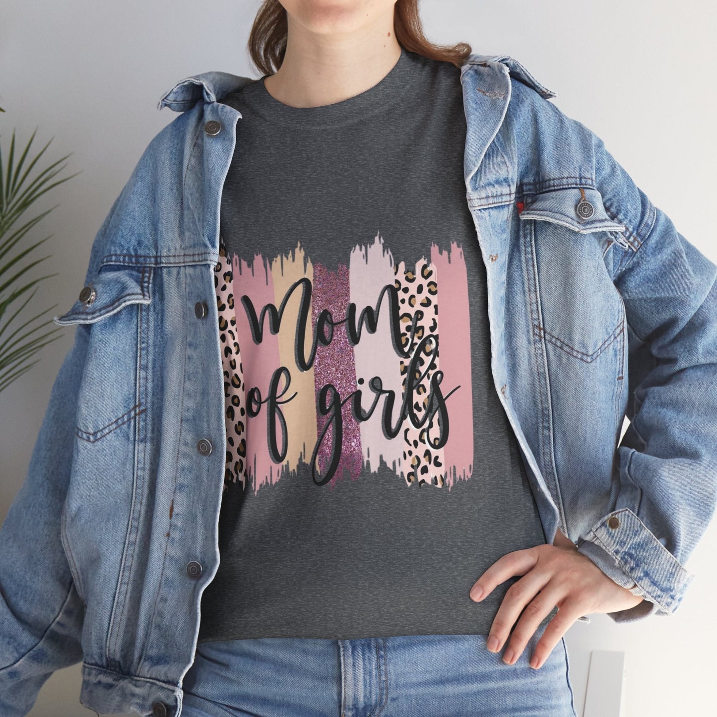 Mom of Girls Unisex Tee Cotton Shirt - Cute & Casual Women's Gift