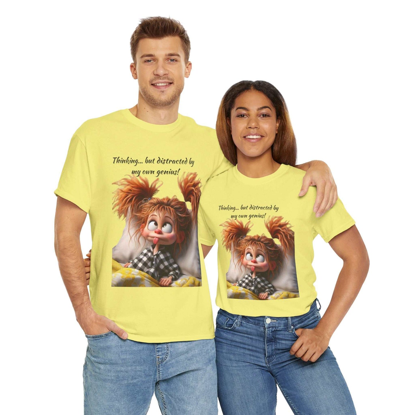 Whimsical Cotton Graphic Tee - Fun Casual Wear, Perfect Gift for Kids and Adults