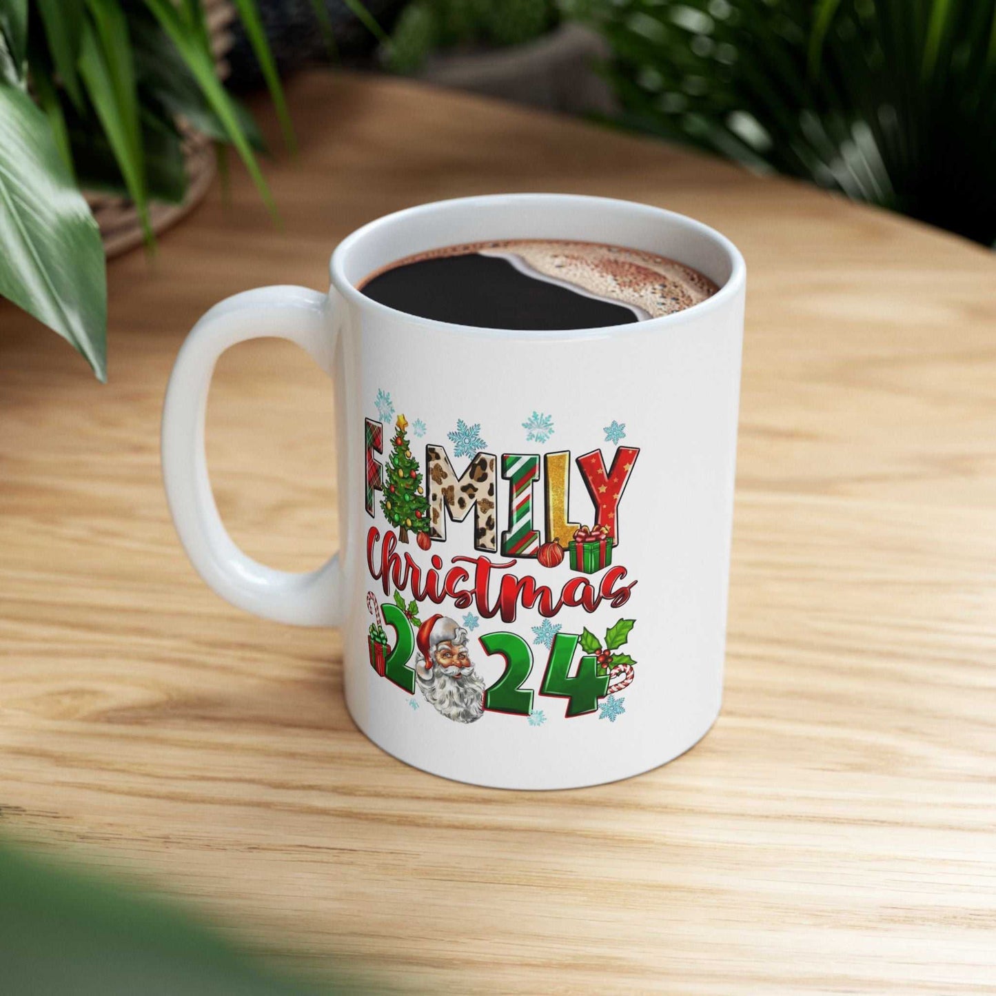 Family Christmas 2024 Mugs, Santa Claus Family Gift