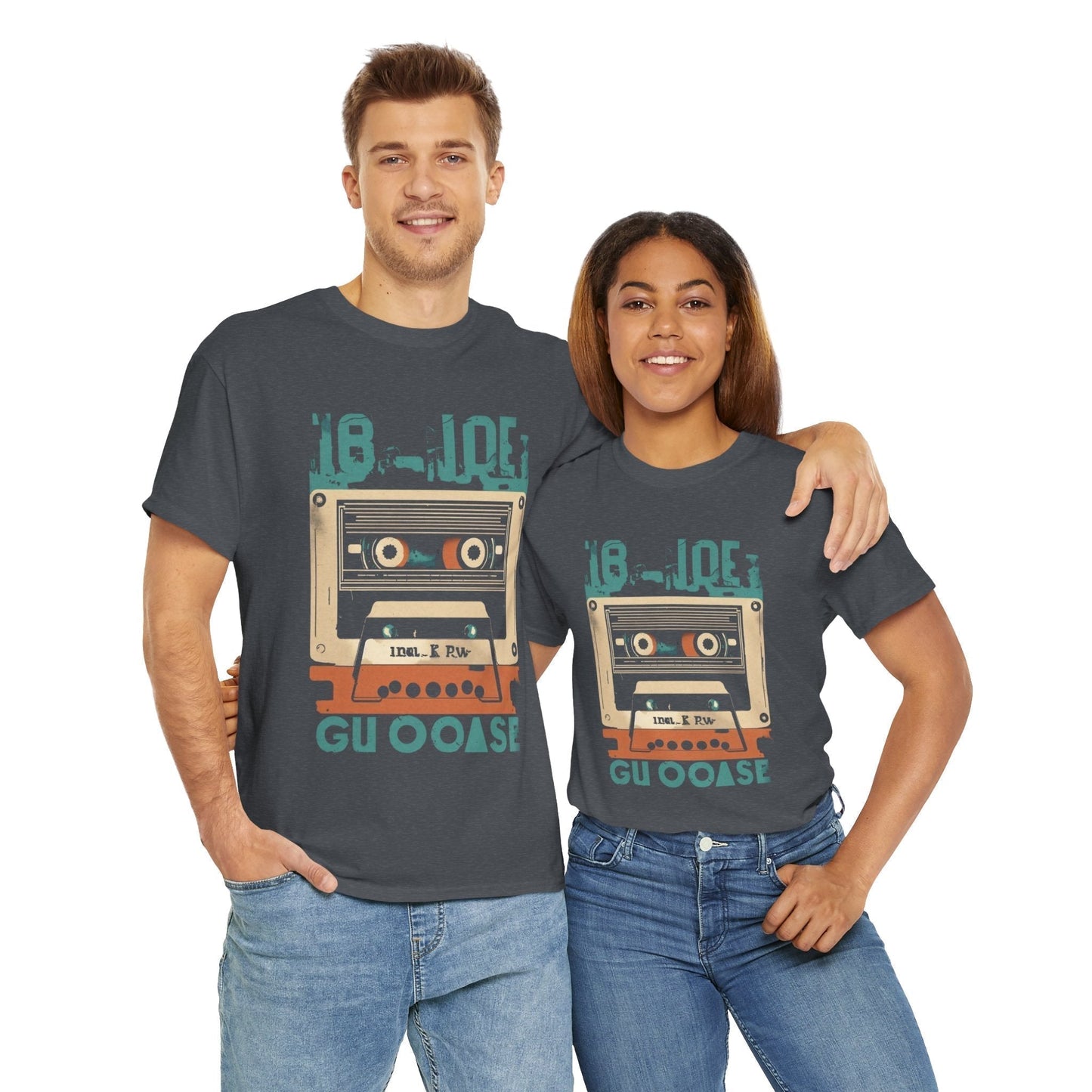 Retro Cassette Unisex Heavy Cotton Tee – Nostalgic Music Apparel