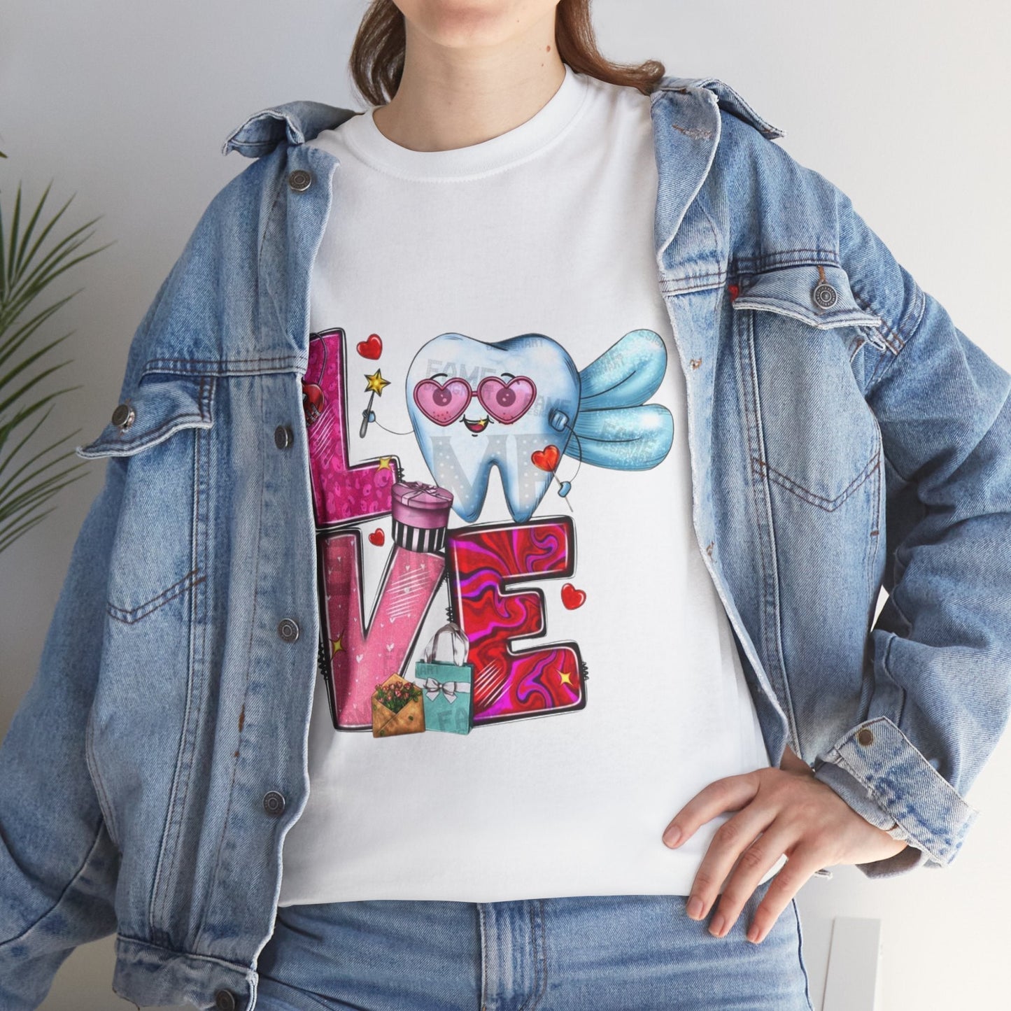 Love Dental Valentine T-Shirt, Dental Hygienist Gift