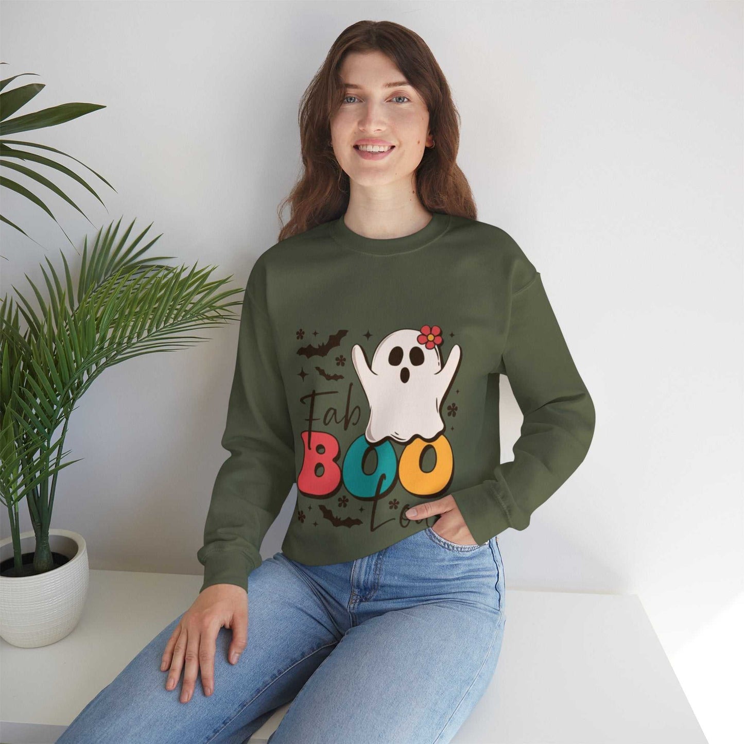 Fabulous Boo Sweatshirt, Halloween Party Gift
