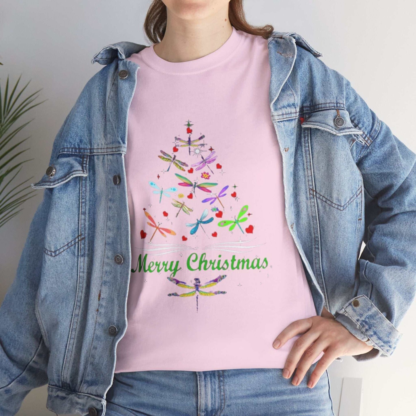 Christmas Dragonfly Shirt, Dragonfly Gift, Dragonfly Lover Shirt