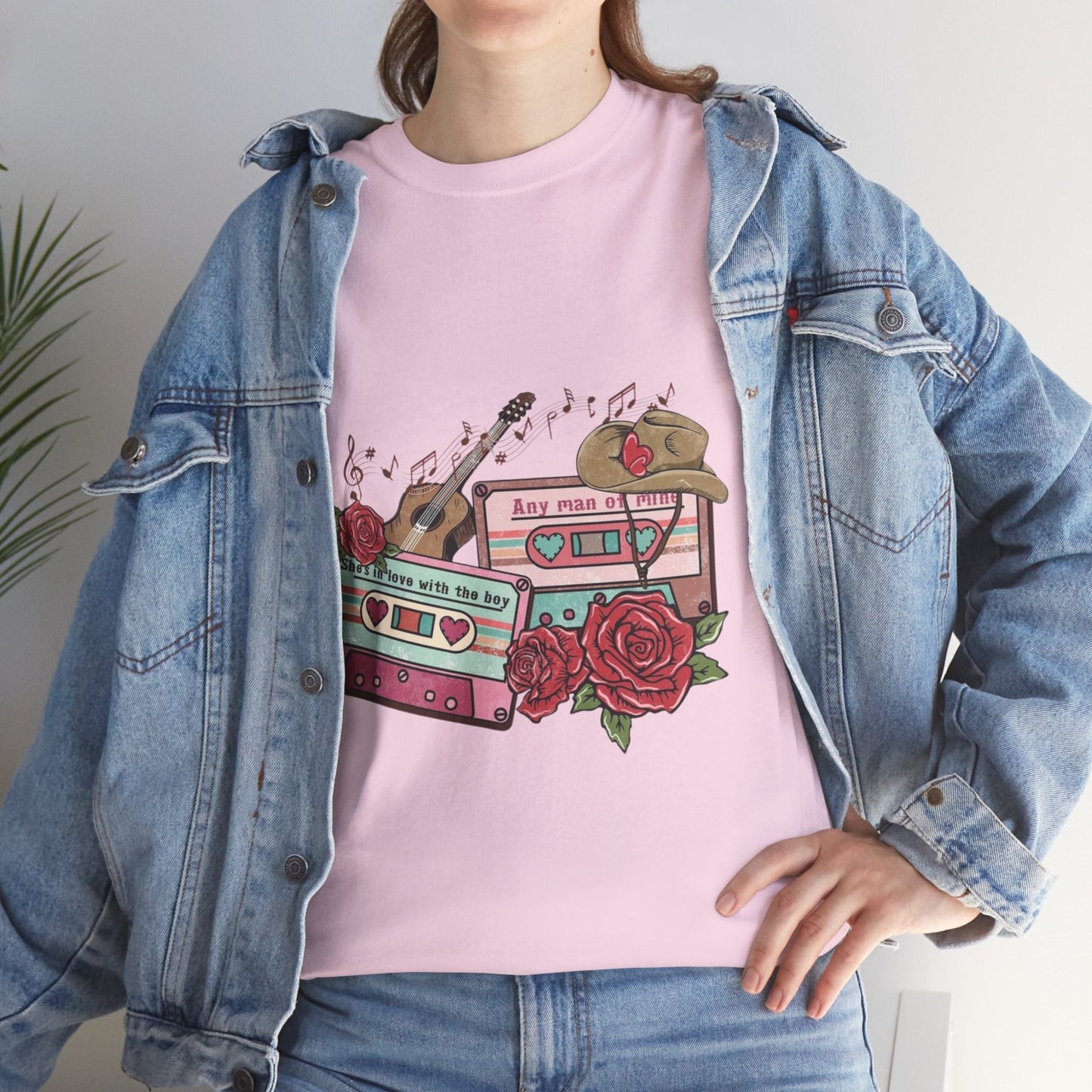 Country Music Love Songs T-Shirt, Retro Cowboy Cassette Love Gift