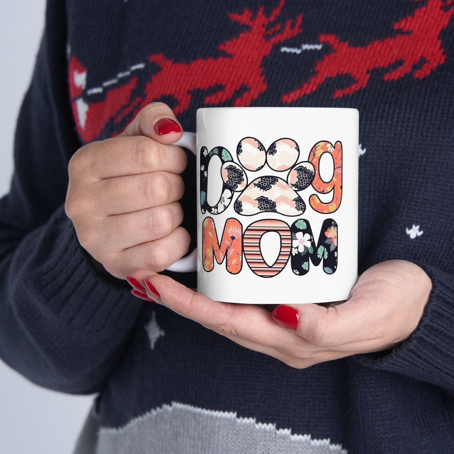 Floral Design Mom Mug - Perfect Gift for Mother's Day or Birthdays