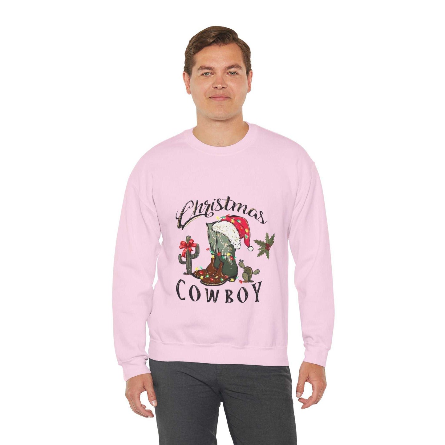 Western Christmas Cowboy Sweatshirt, Western Theme Christmas Gift