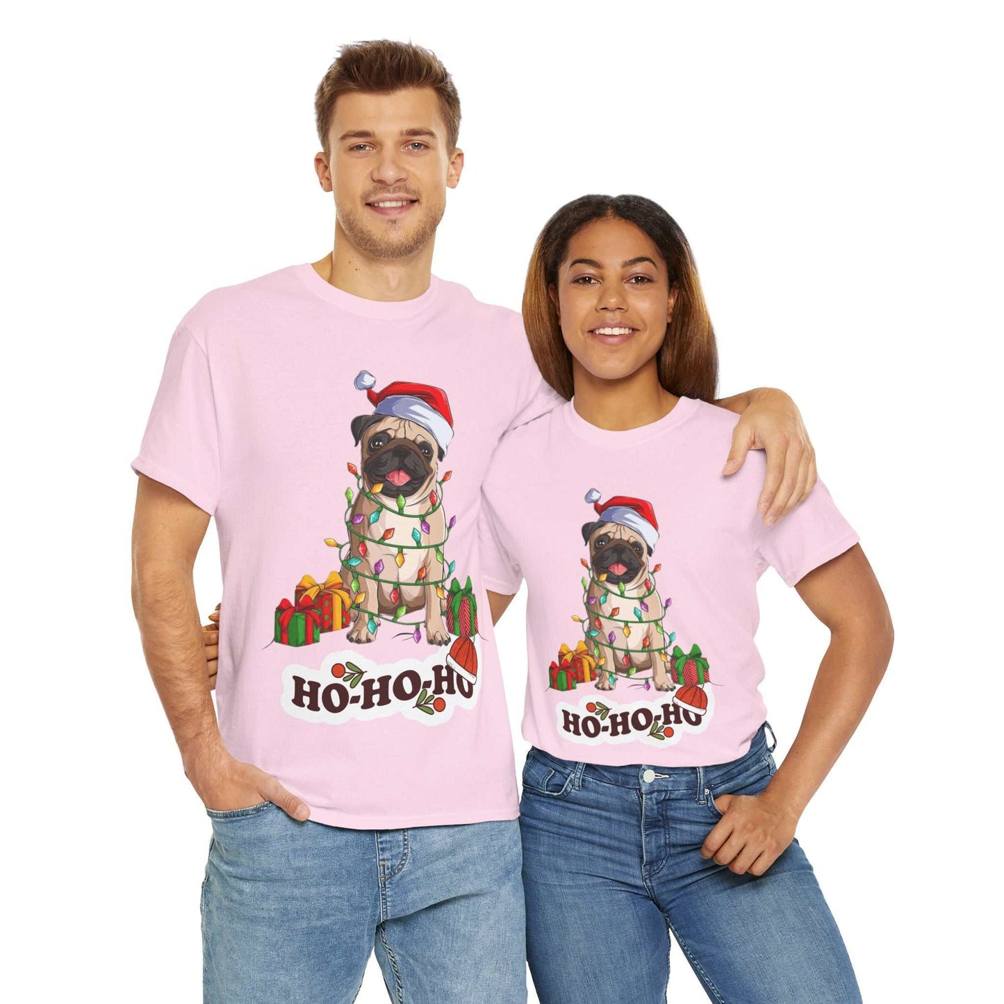 Cute Christmas dog shirt with festive design for dog lovers.