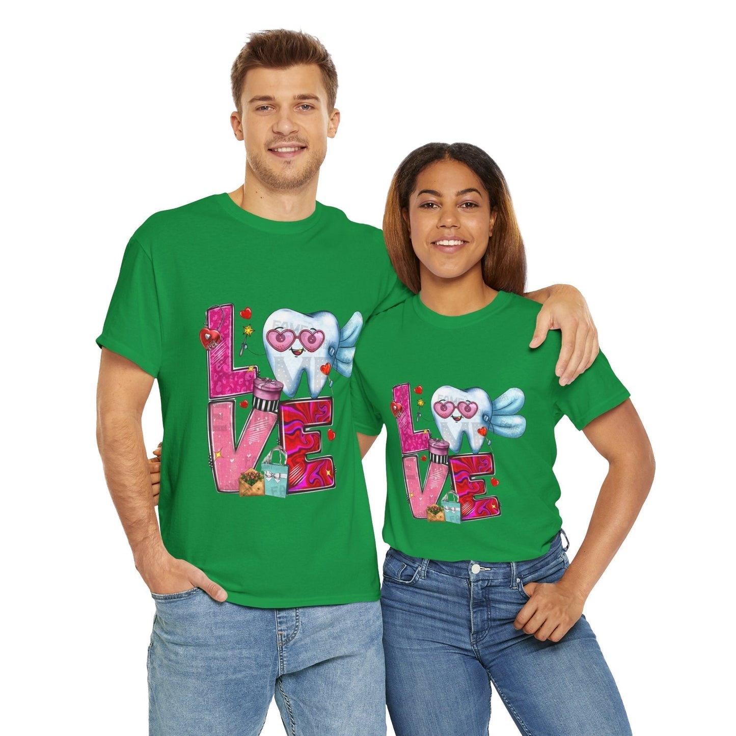 Love Dental Valentine T-Shirt, Dental Hygienist Gift