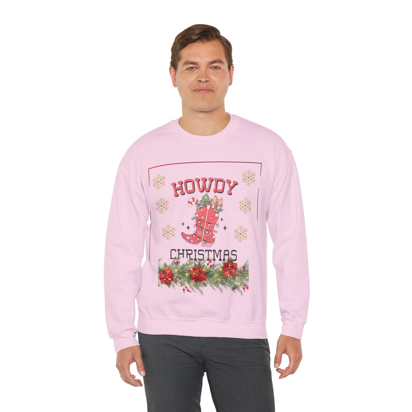 Howdy Christmas Sweatshirt, Christmas Cowboy Gift