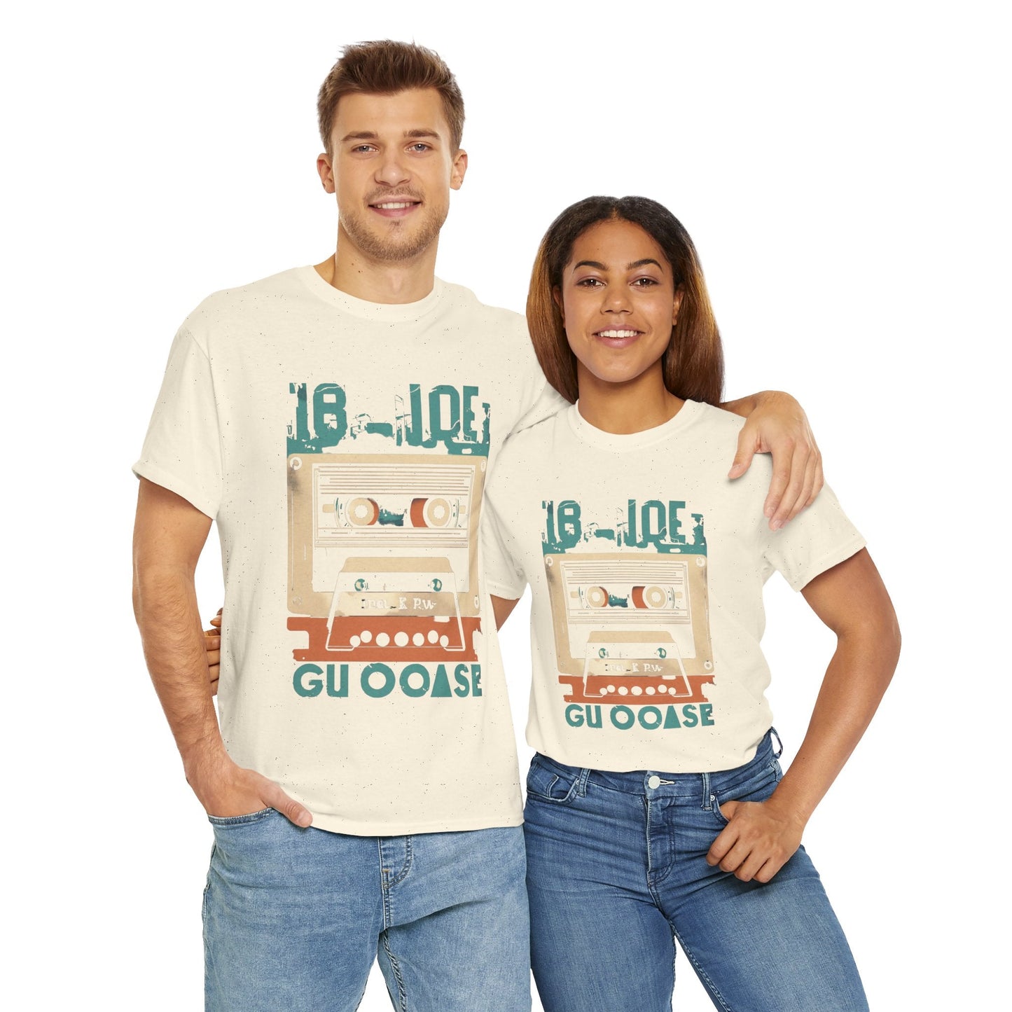 Retro Cassette Unisex Heavy Cotton Tee – Nostalgic Music Apparel