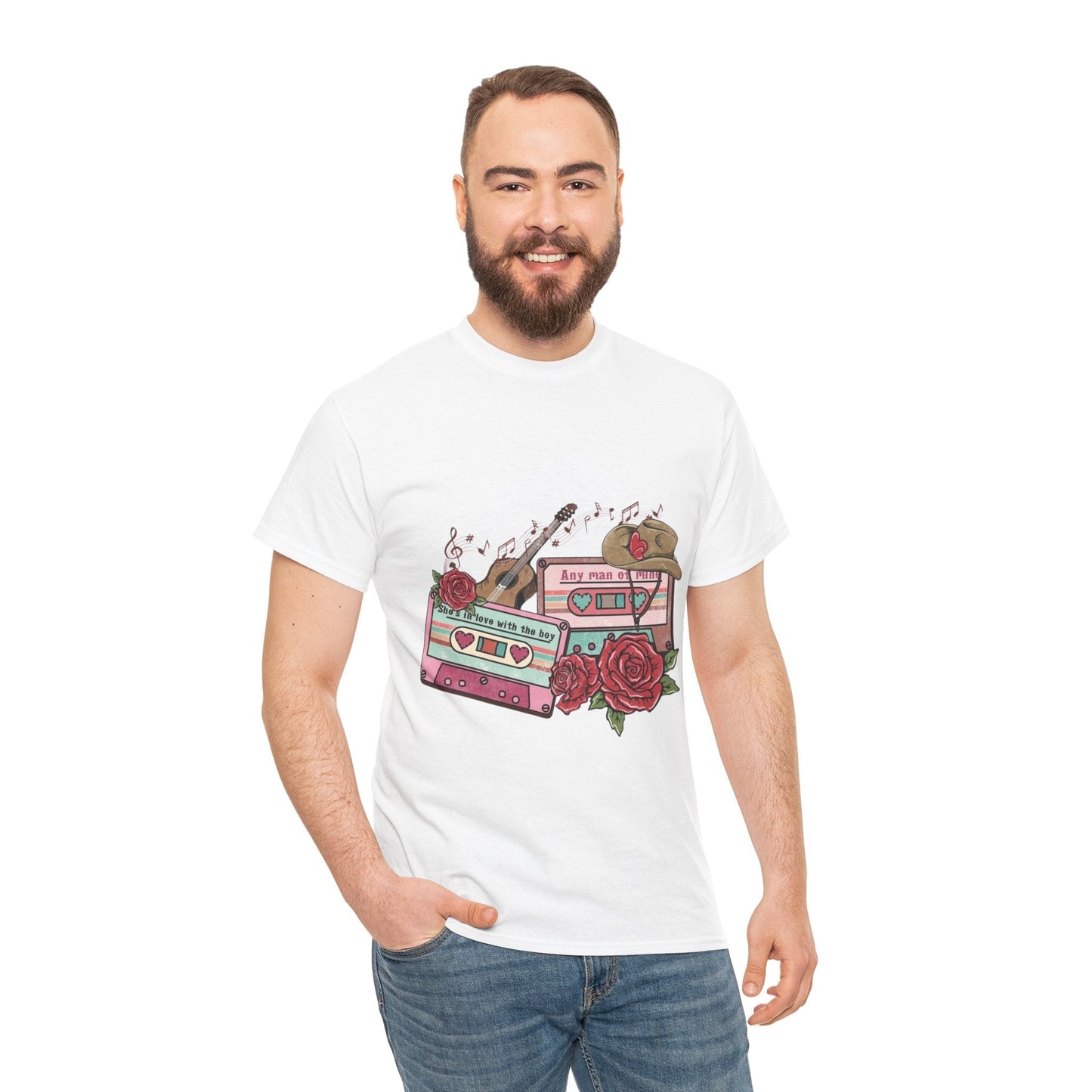 Country Music Love Songs T-Shirt, Retro Cowboy Cassette Love Gift