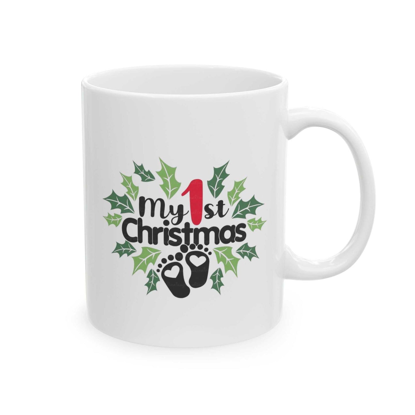 Family Christmas Name Mug, Baby First Gift, My 1st Christmas Mug