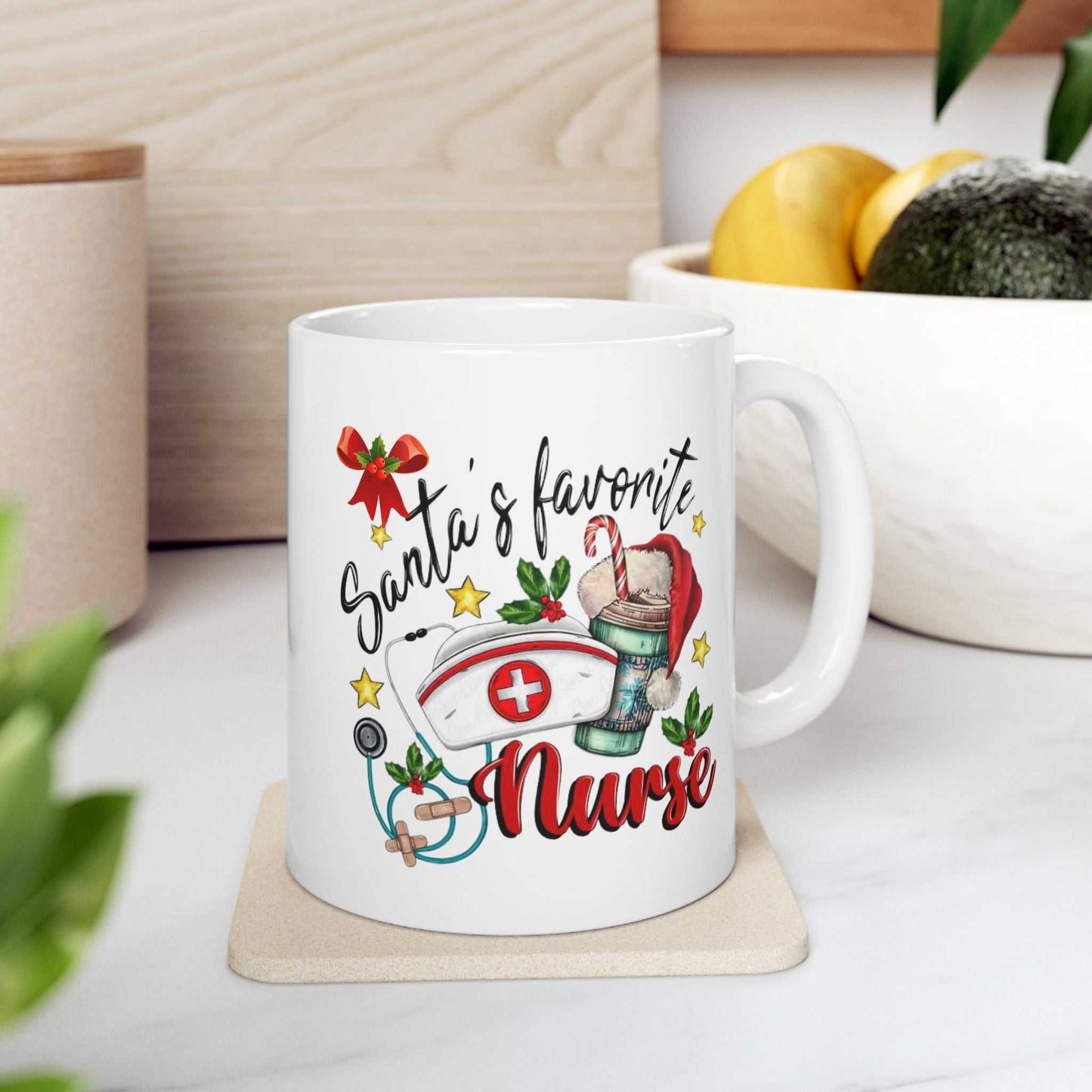 Santas Favorite Nurse Mugs, Nurse Christmas Gift