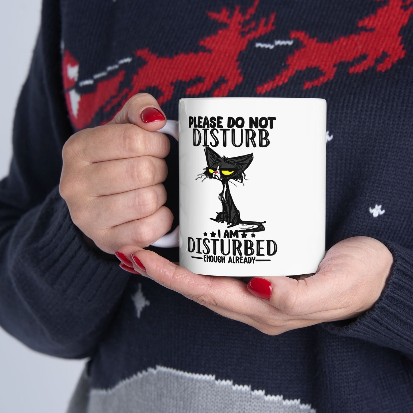 Funny Ceramic Mug - "Please Do Not Disturb" - 11oz & 15oz