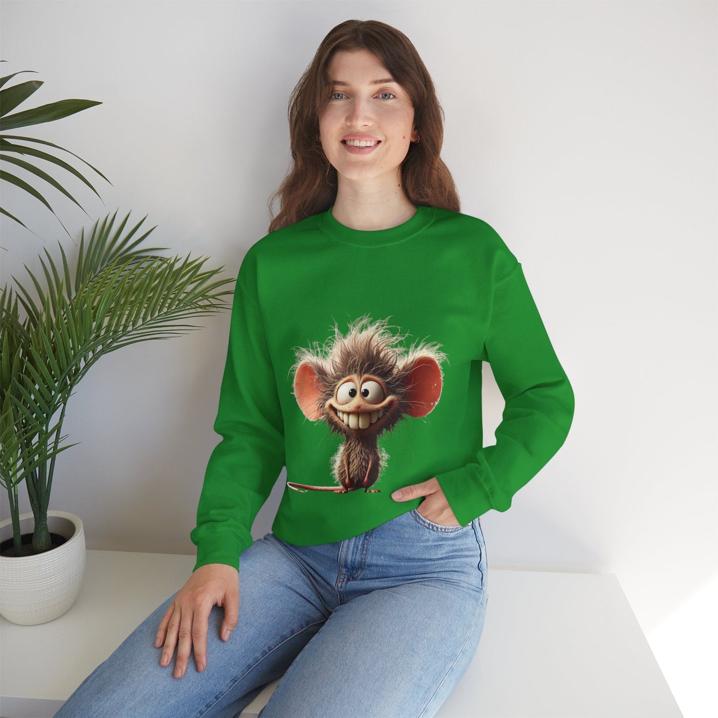 Funny Cartoon Character Unisex Crewneck Sweatshirt