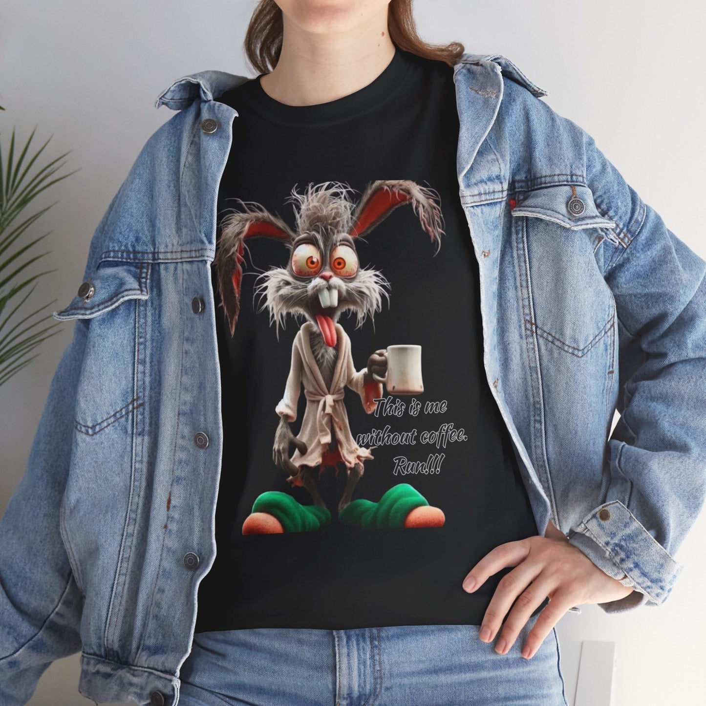 Funny Coffee Lover Tee - Unisex Heavy Cotton Shirt, Perfect Gift for Caffeine Addicts