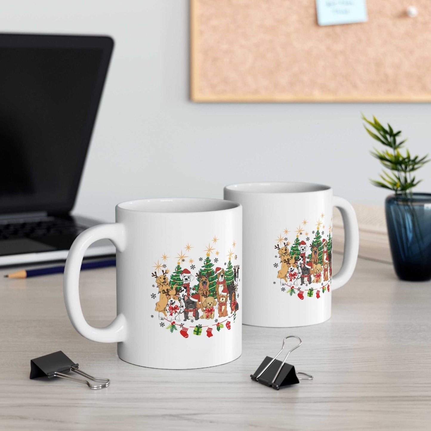 Christmas Dogs Mugs, Dog Mugs Gift