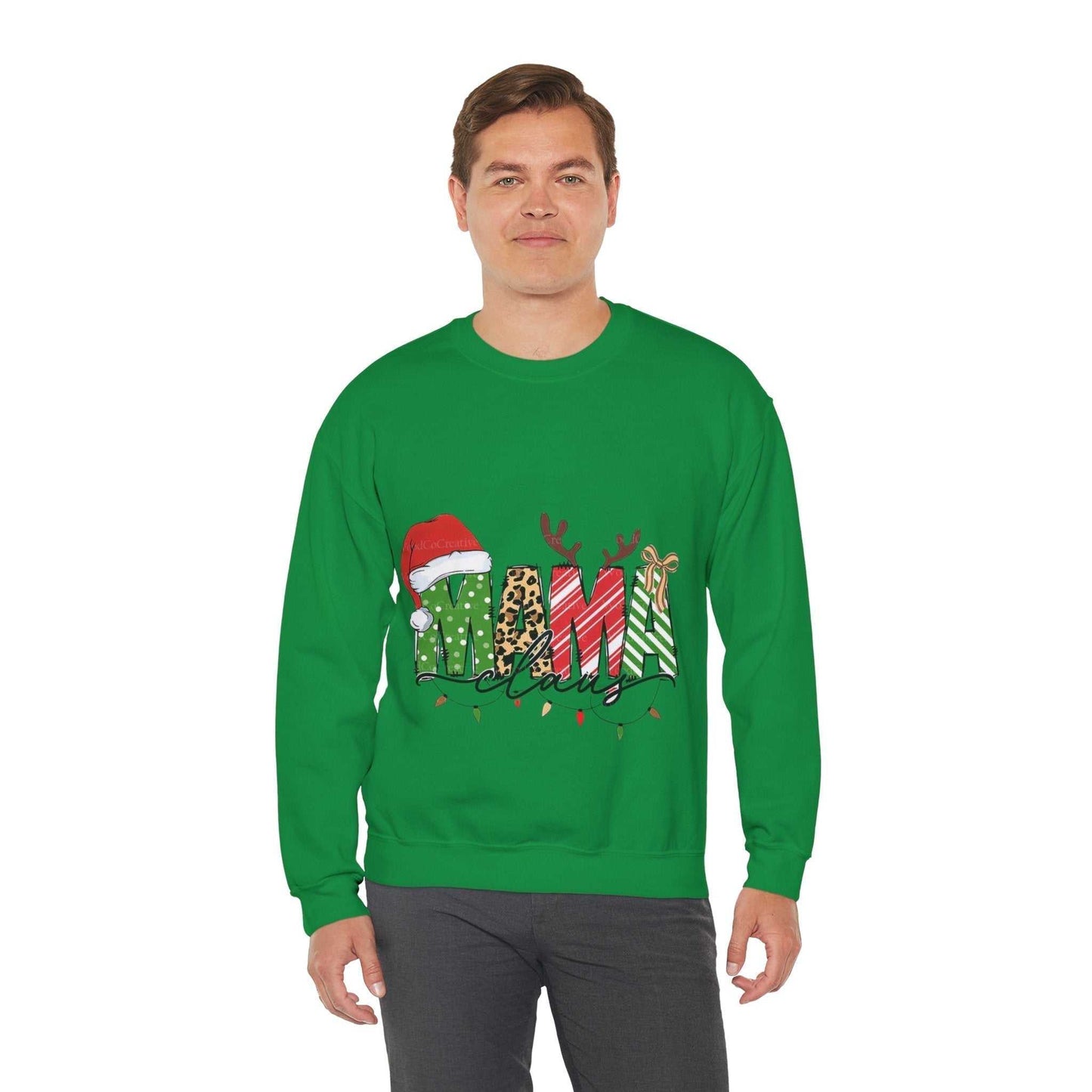 Mama Claus Sweatshirt, Family Christmas Gift, Merry Christmas Sweatshirt