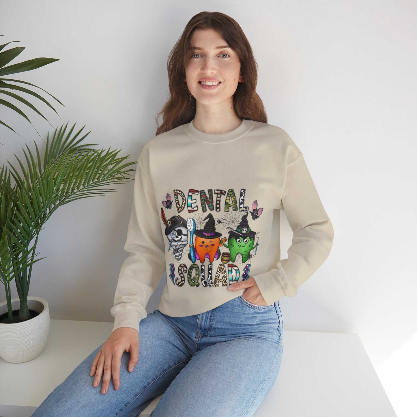 Dental Halloween Sweatshirt, Dental Office Halloween Gift, Halloween Sweatshirt