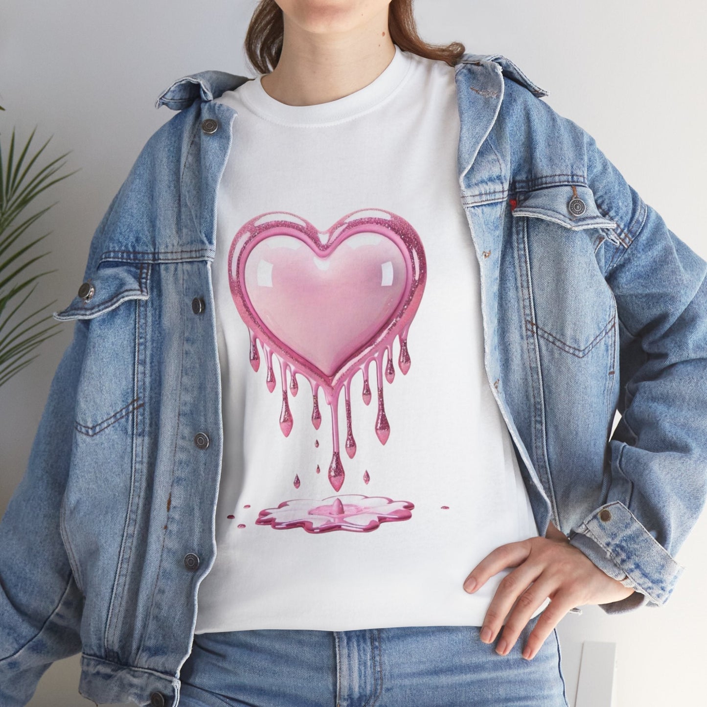 Drippy Heart Valentines Day T-shirt, My Heart Valentines Day Gift