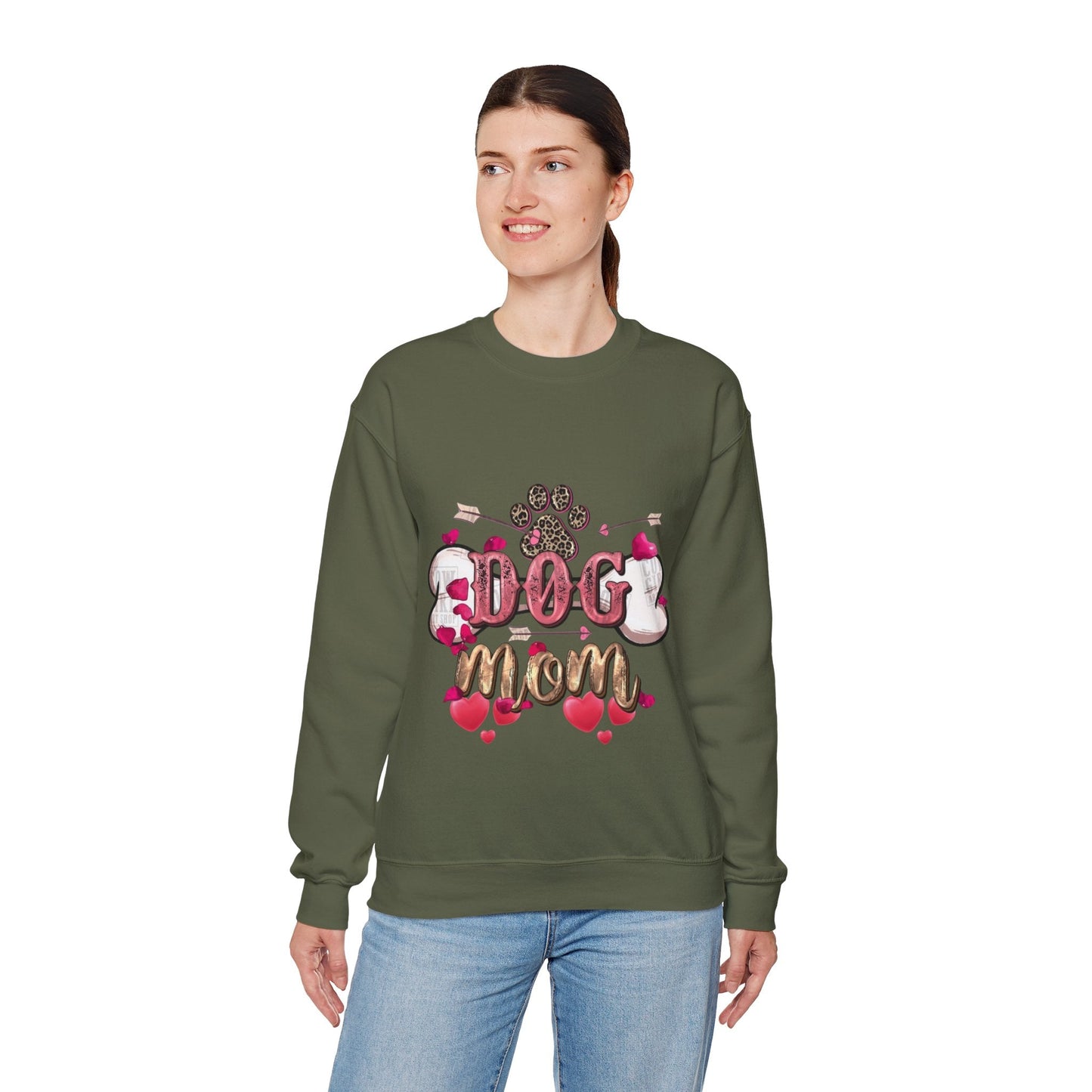 Dog Mom Valentine Sweatshirt, Dog Valentine Gift for Mom