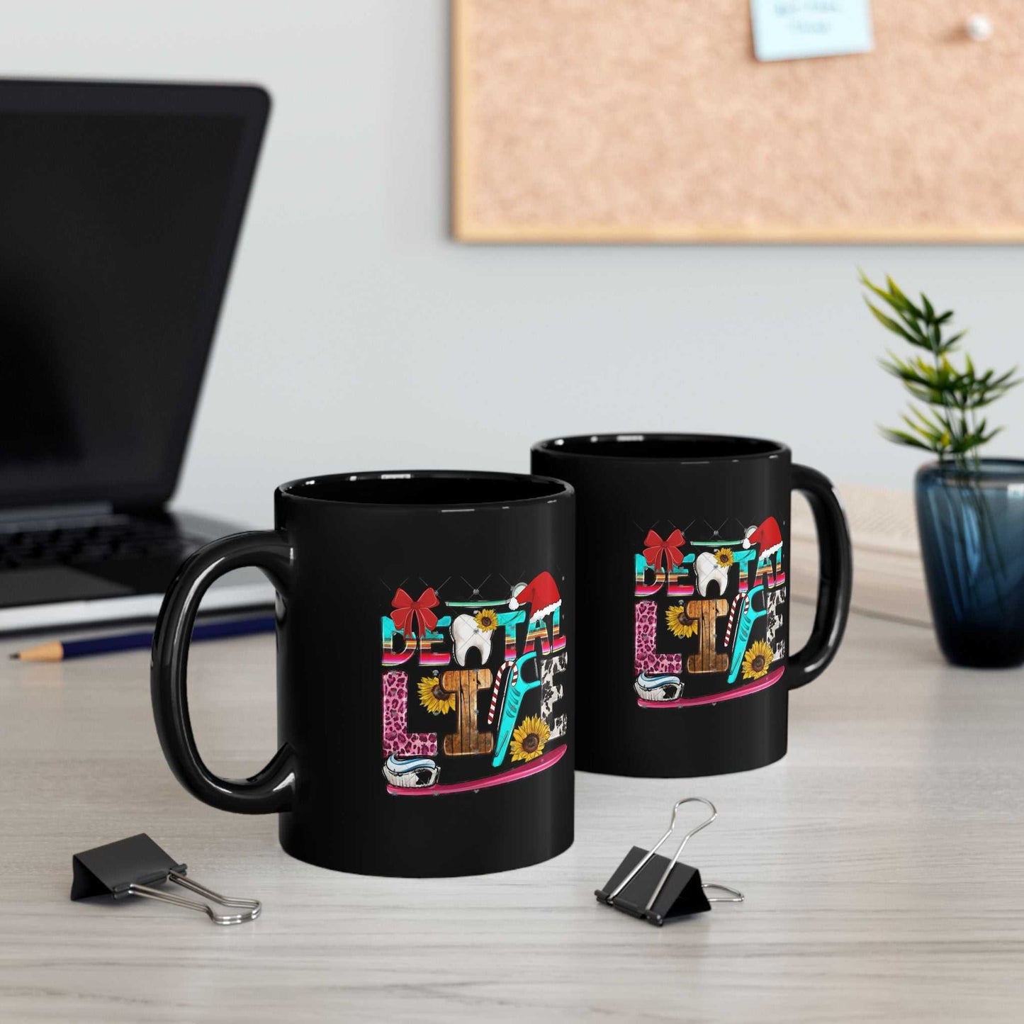 Christmas Dental Life Mugs, Christmas Dentist Gift
