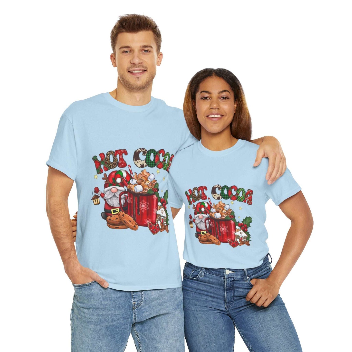 Hot Cocoa Christmas Movies Shirt, Gnome Christmas Gift
