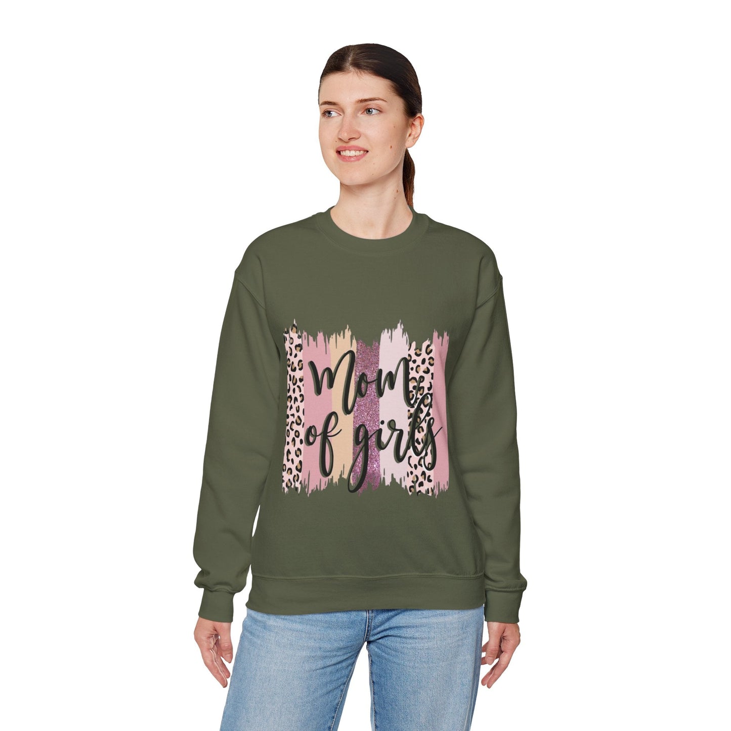 Mom of Girls Crewneck Sweatshirt - Stylish & Comfy Gift for Moms