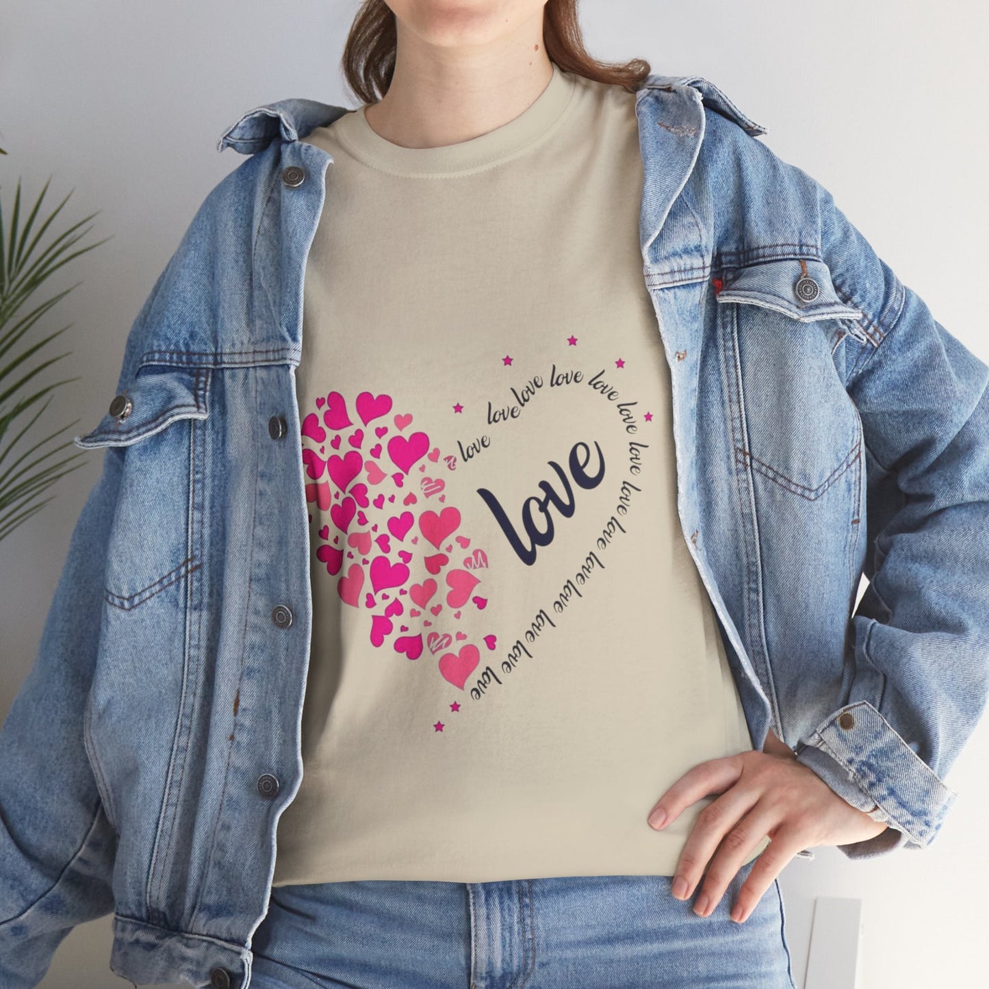 Valentines Day Hearts Love T-Shirt, Red Heart Love Gift