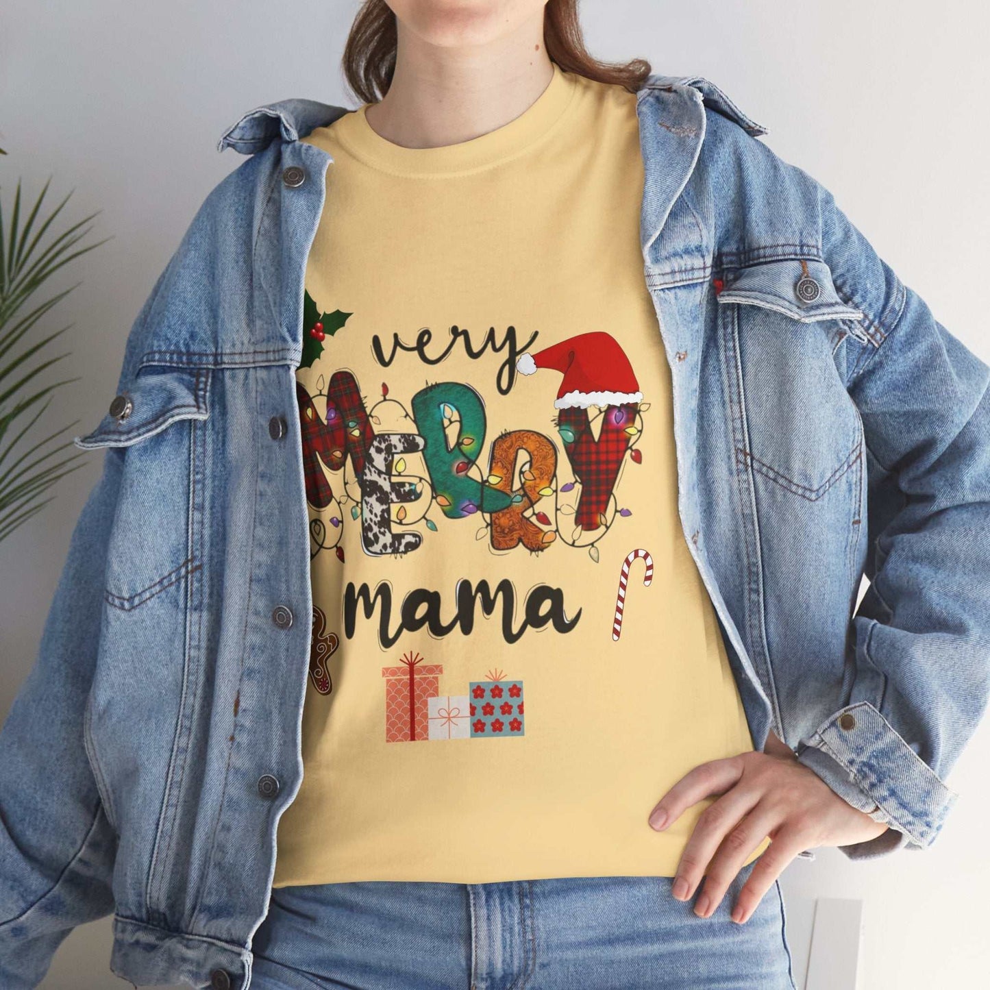 Very Merry Mama Christmas Shirt, Merry Christmas Party Gift