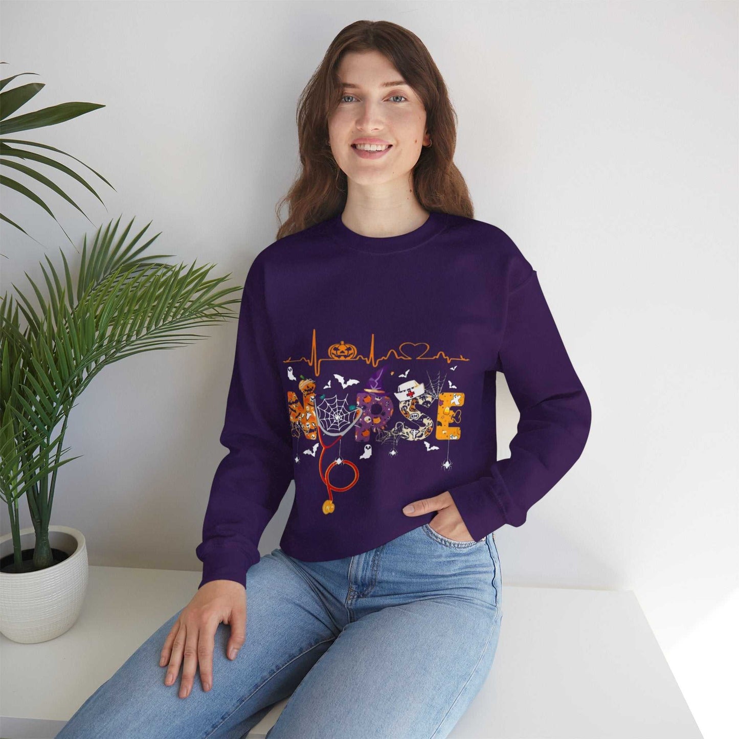 Halloween Sweatshirt for Nurses, Funny Halloween Nurse Gift, Spooky Nurse