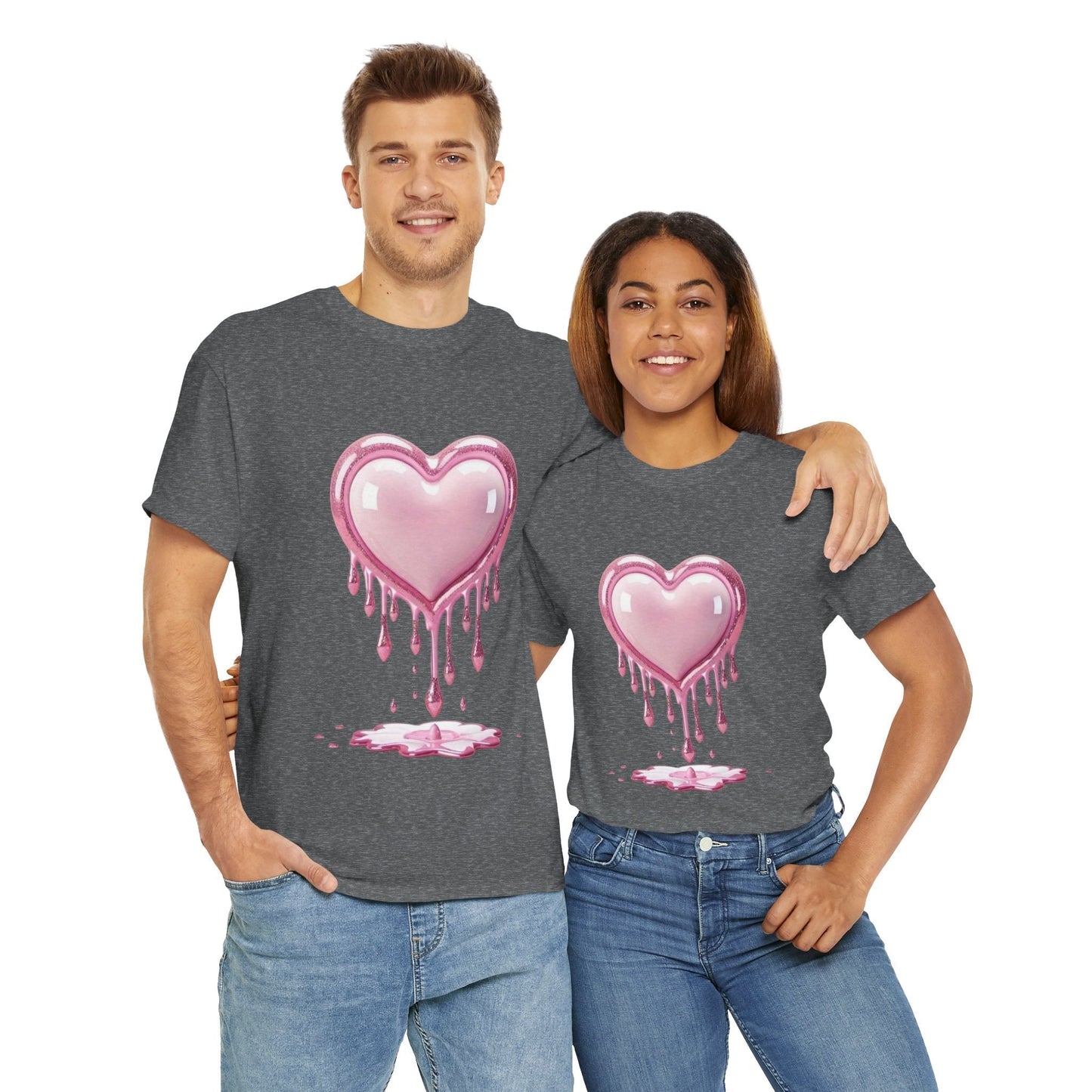 Drippy Heart Valentines Day T-shirt, My Heart Valentines Day Gift