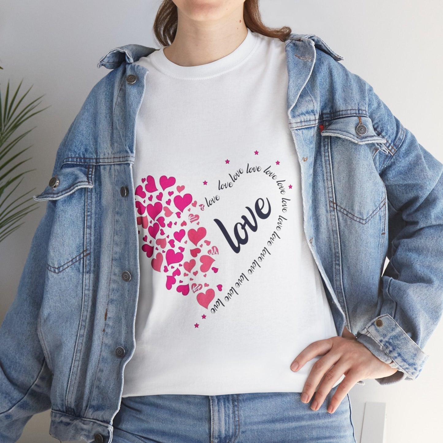 Valentines Day Hearts Love T-Shirt, Red Heart Love Gift