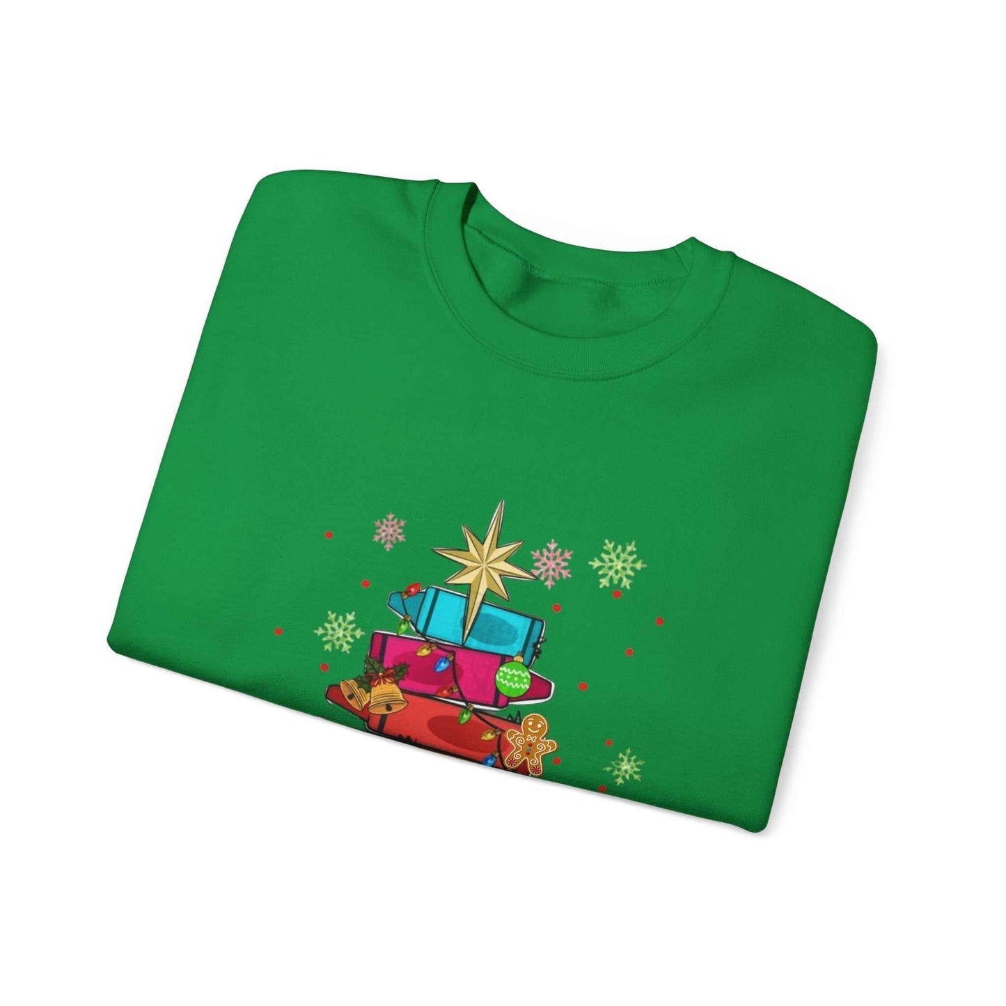 Crayons Christmas Tree Sweatshirt, Teacher Team Gift