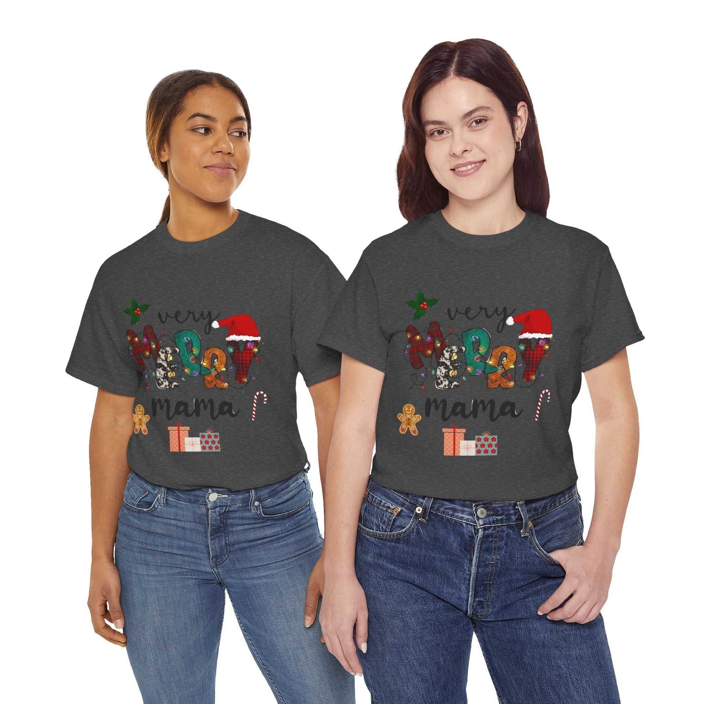 Very Merry Mama Christmas Shirt, Merry Christmas Party Gift